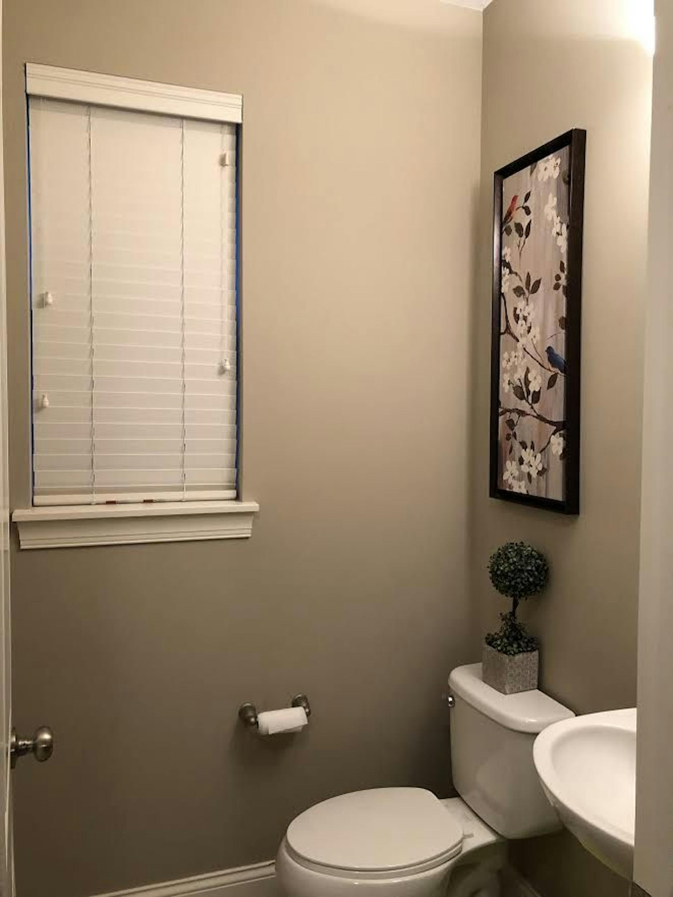 BEFORE: The powder room.