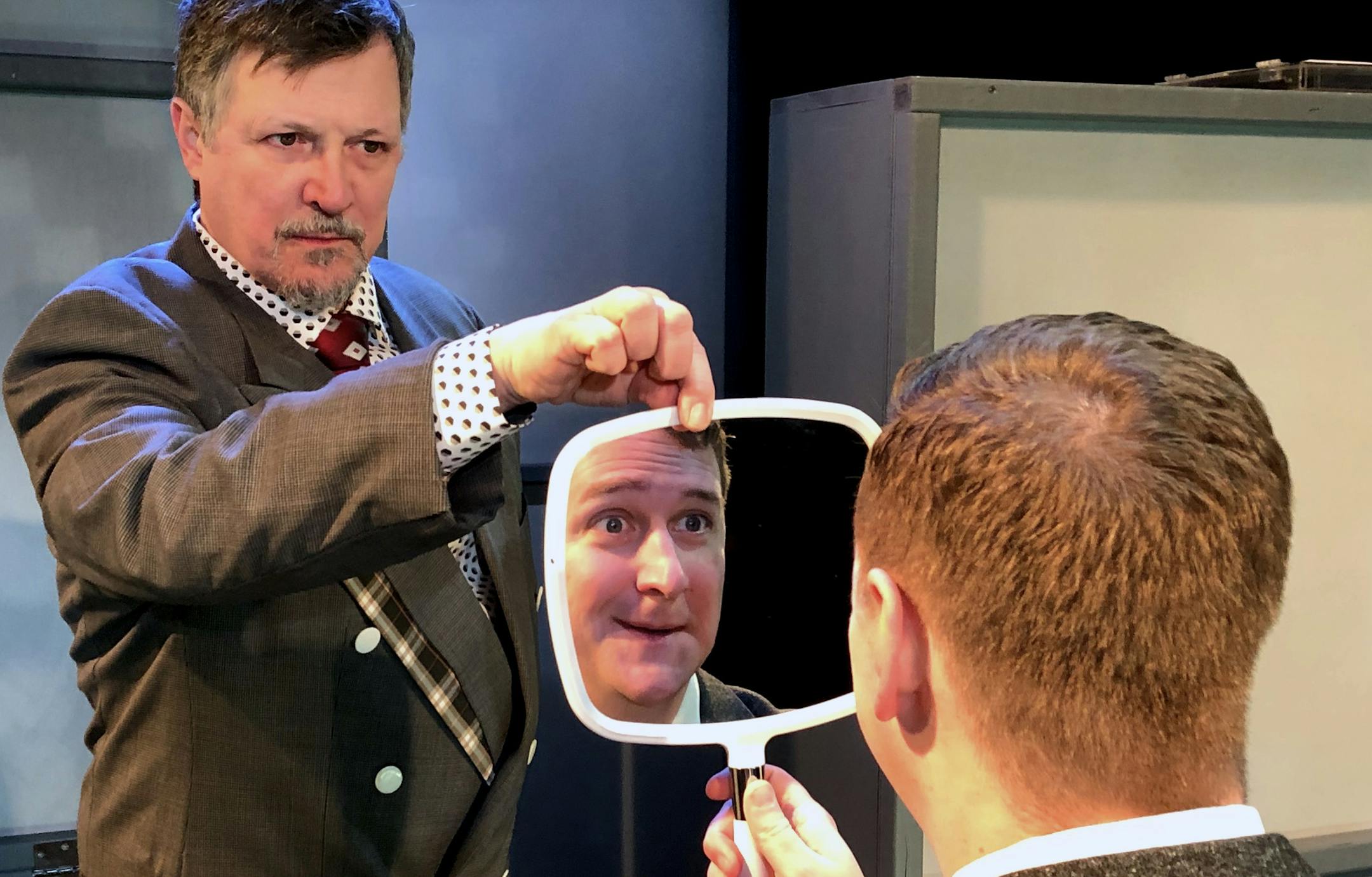 Edwin Strout and Sean Dillon in "The Ugly One" at Walking Shadow.
John Heimbuch photo