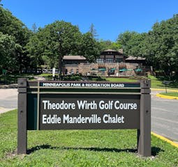 The Eddie Manderville Chalet at Theodore Wirth Park in Minneapolis.