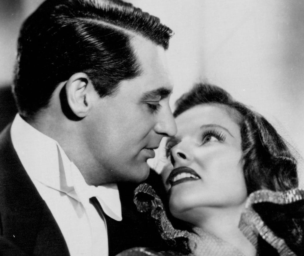 Cary Grant and Katharine Hepburn in “Bringing Up Baby.”