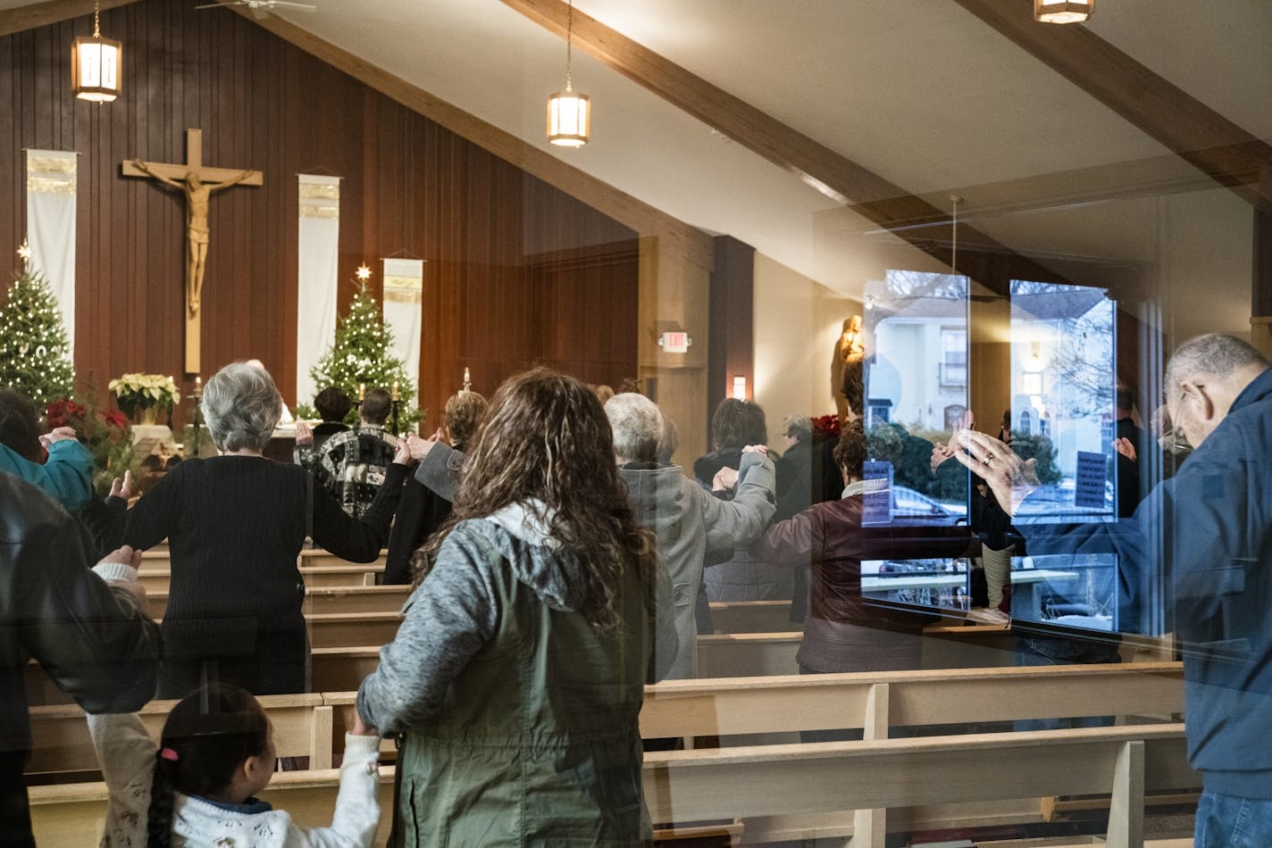 At the St. Joseph Parish in Barron, parishioners held their hands together in an offering of peace during service. Three prayers were dedicated to Jayme, friends, family, and all those who helped search for her.