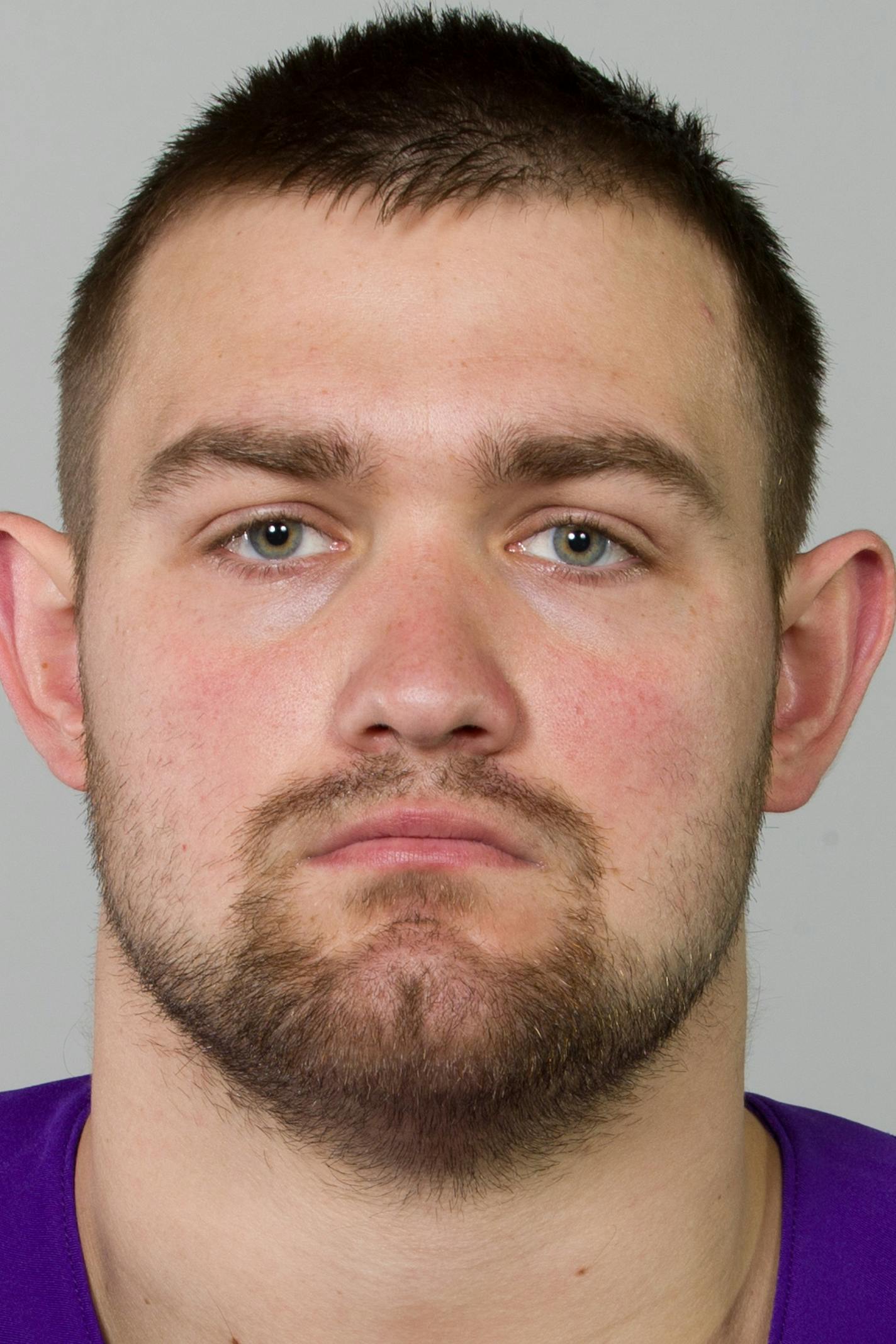 This is a photo of Brandon Fusco of the Minnesota Vikings NFL football team. This image reflects the Minnesota Vikings active roster as of Monday, July 6, 2015. (AP Photo) ORG XMIT: NFLHS15