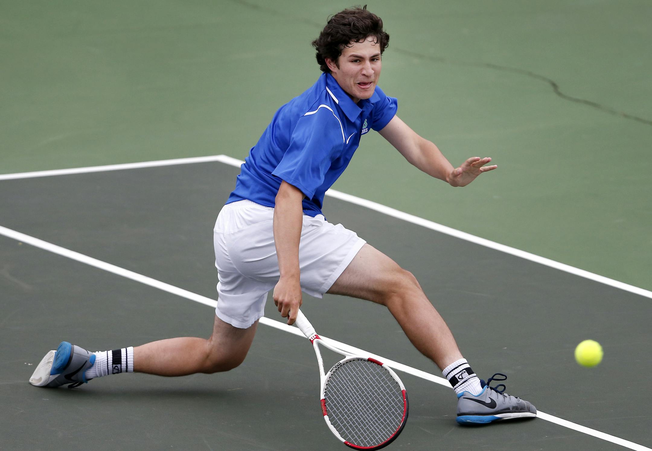 Ben Ingbar is in his sixth and final season as a member of the Blake boys’ tennis team. Despite being ranked No. 1 in singles in Class 1A, he will play doubles at state.