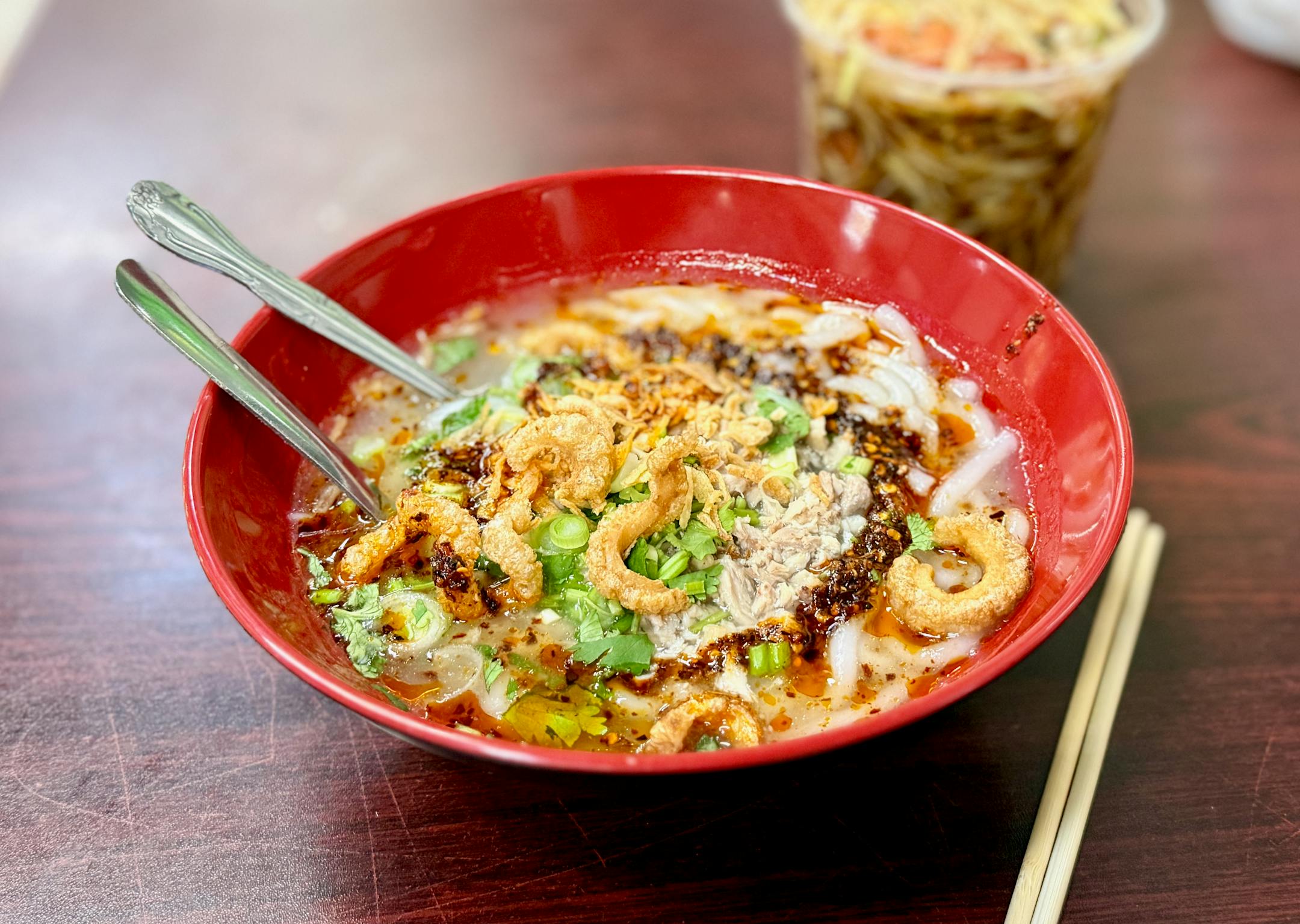 Chicken Khaopiak at Mai’s Papaya, Hmong Village in St. Paul