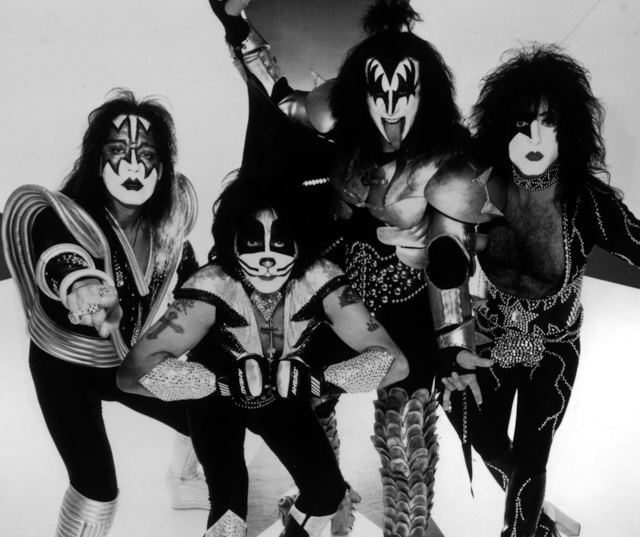 The original Kiss, from left: Ace Frehley, Peter Criss, Gene Simmons and Paul Stanley.
