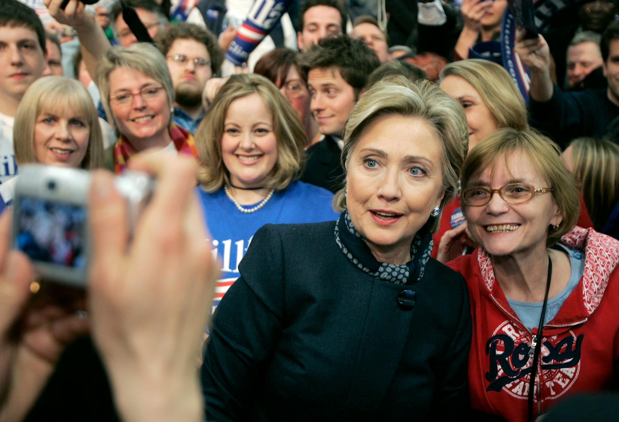 Presidential candidate Hillary Clinton spoke to a full house during her campaign stop at Augsburg College in Minneapolis Sunday afternoon. She signed autographs after her speech.