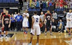 Hopkins Kamali Chambers (2) held the ball when the score was tied for most of four overtimes during a 2014 state tournament game against Shakopee.