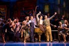 The cast performs a number in the touring production of "An American in Paris." Photo by Matthew Murphy.