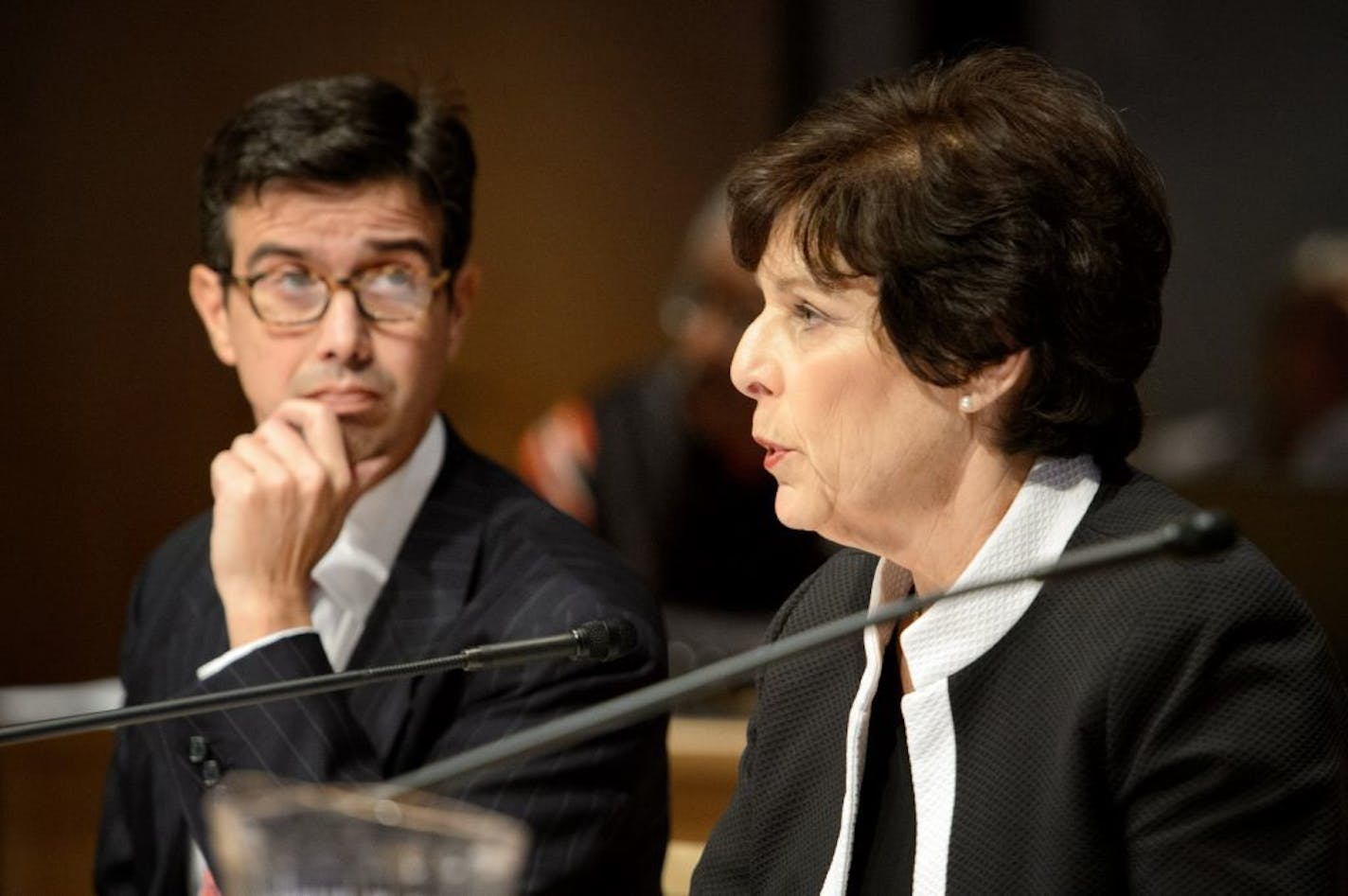 Attorneys Joe Dixon and Karen Schanfeld. At a special meeting of the U Board of Regents Tuesday afternoon, attorney Karen Schanfeld said she and fellow investigator Joe Dixon found "isolated episodes" when behavior "fell short," but no systemic mistreatment of women.