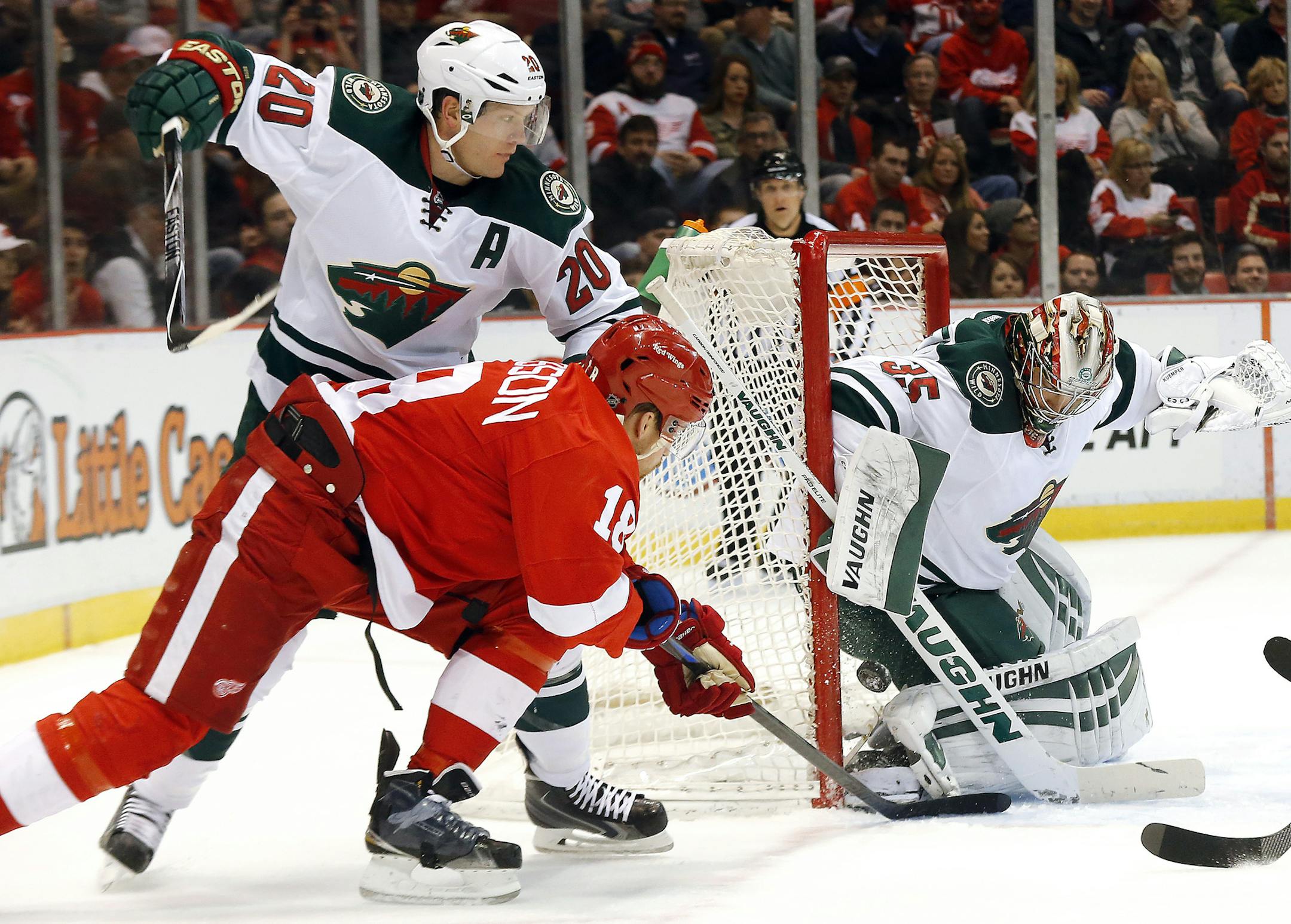 Wild goalie Darcy Kuemper entered last week's game at Detroit after starter Devin Dubnyk was pulled.
