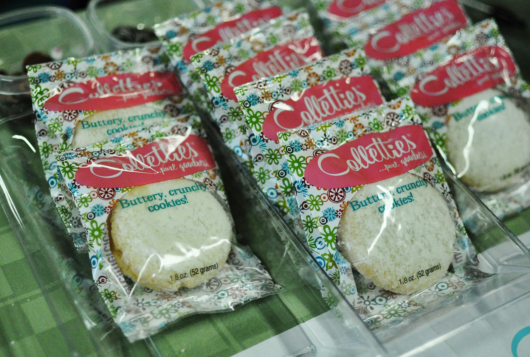 Elle Jenkins, of Eagan, just started selling ‚ÄúColletties.‚Äù Half of the proceeds from the cookies go to initiatives for kids in juvenile detention centers. Photo by Liz Rolfsmeier, Special to the Star Tribune