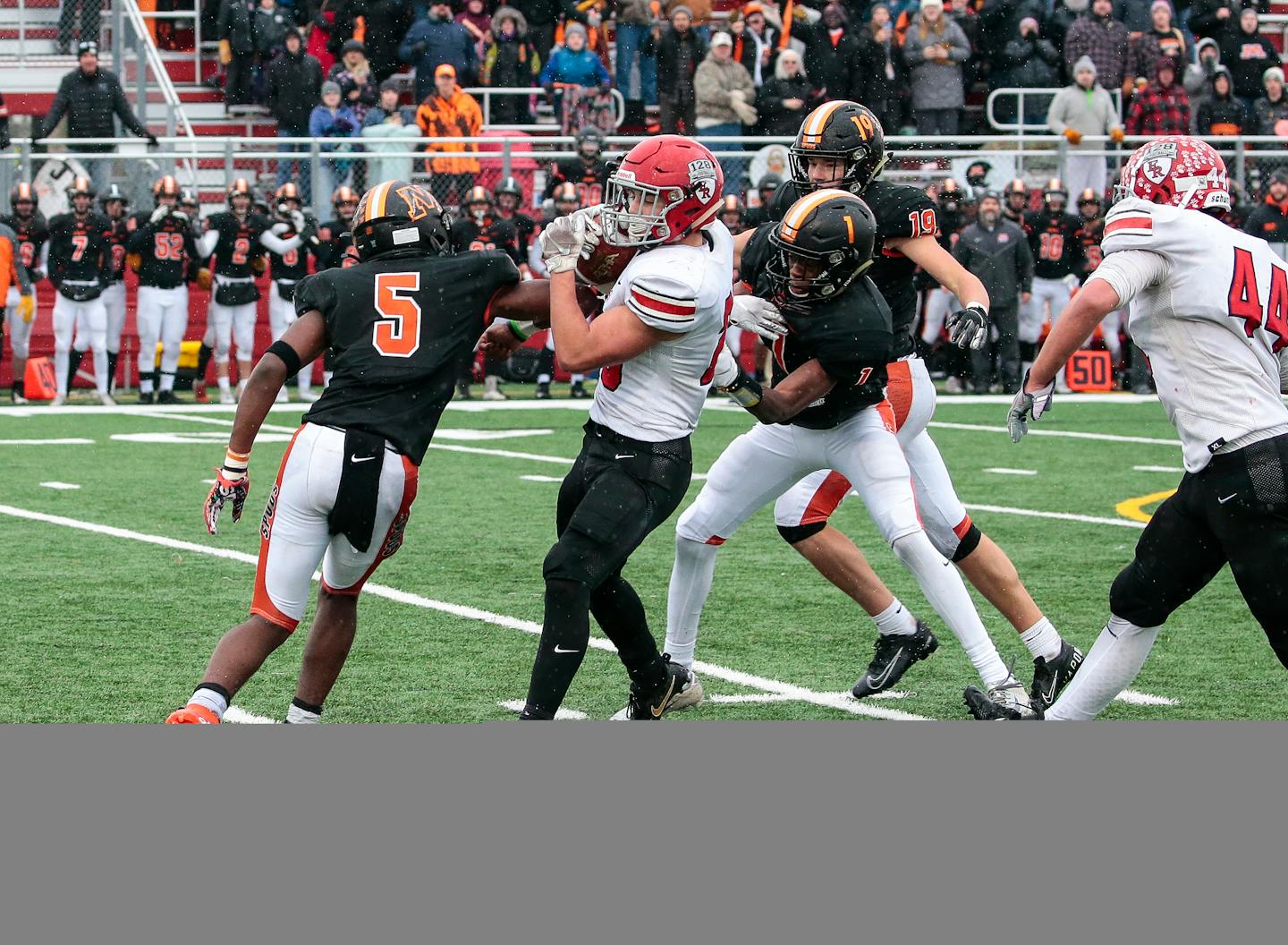 Quarterback Beau Ruby's touchdown pass ended a memorable Class 5A quarterfinal game between Elk River and Moorhead.