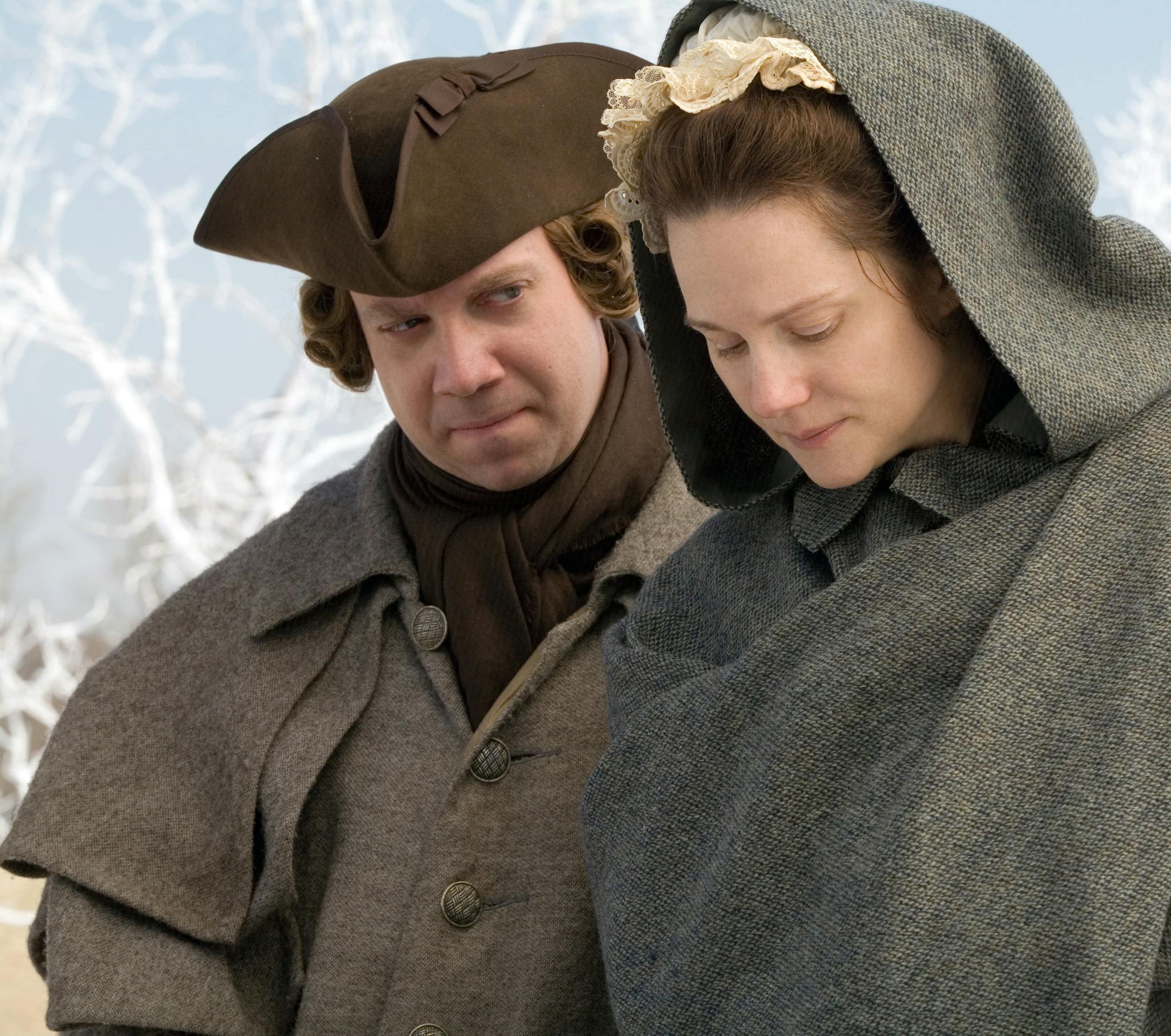 John Adams: Paul Giamatti, Laura Linney. Photo: Kent Eanes, HBO