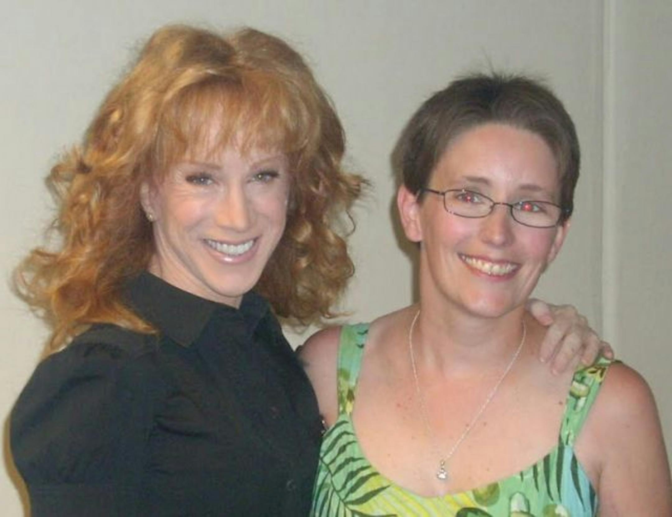 Kathy Griffin with fan Laura Barnum