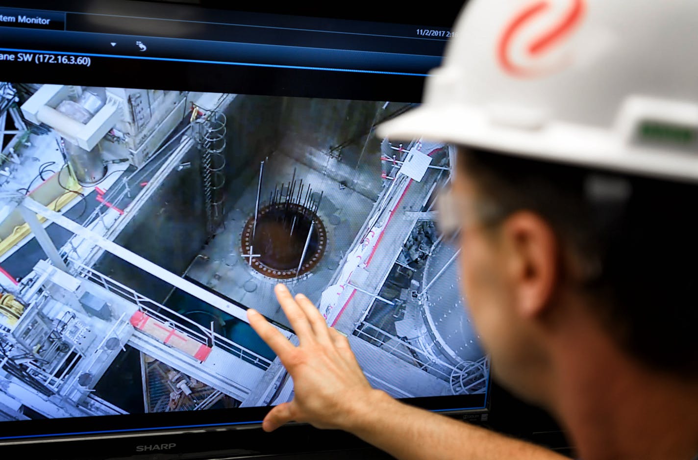 A closed circuit camera showed the reactor cavity while the reactor head assembly is removed during a planned shut down of Unit 2 Prairie Island Nuclear Power Plant in Welch, MN. ] GLEN STUBBE &#x2022; glen.stubbe@startribune.com Thursday, November 2, 2017 Prairie Island Nuclear Power Plant in Welch, MN, near Red Wing, is undergoing a planned outage in Unit 2 allowing the replacement of fuel rods.