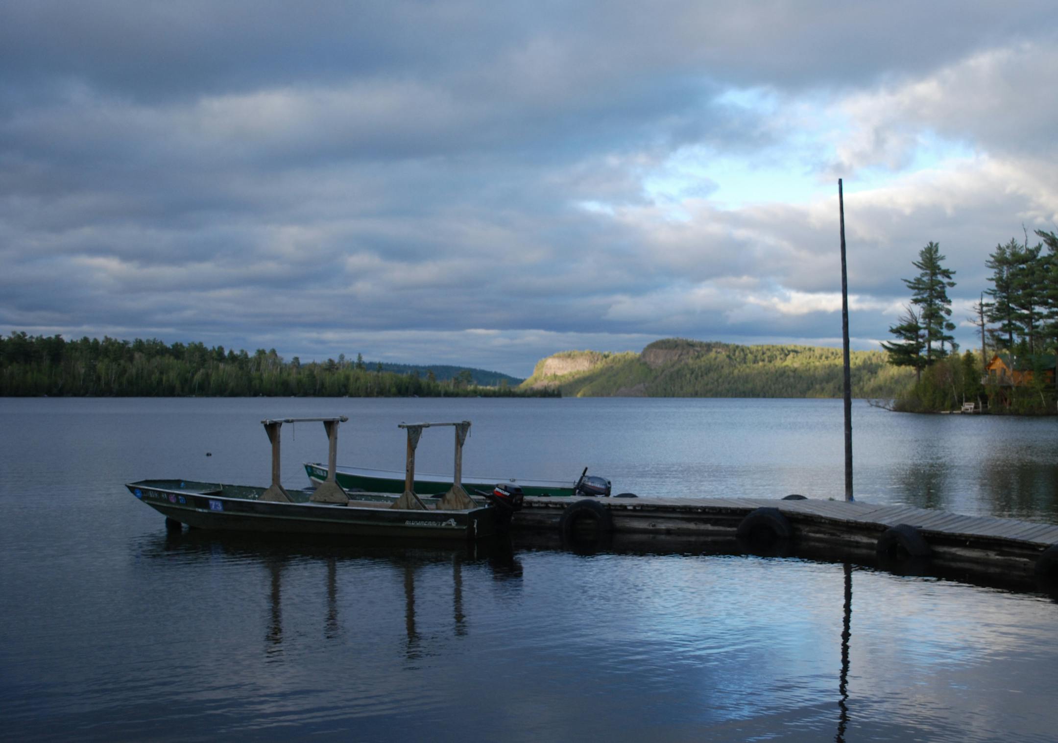 Clearwater Lodge is on Clearwater Lake, about 45 minutes up the Gunflint Trail from Grand Marais.