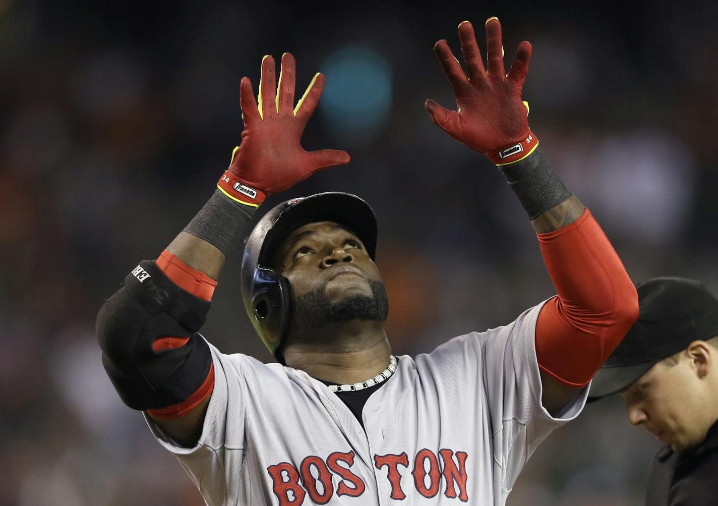 Boston Red Sox designated hitter David Ortiz