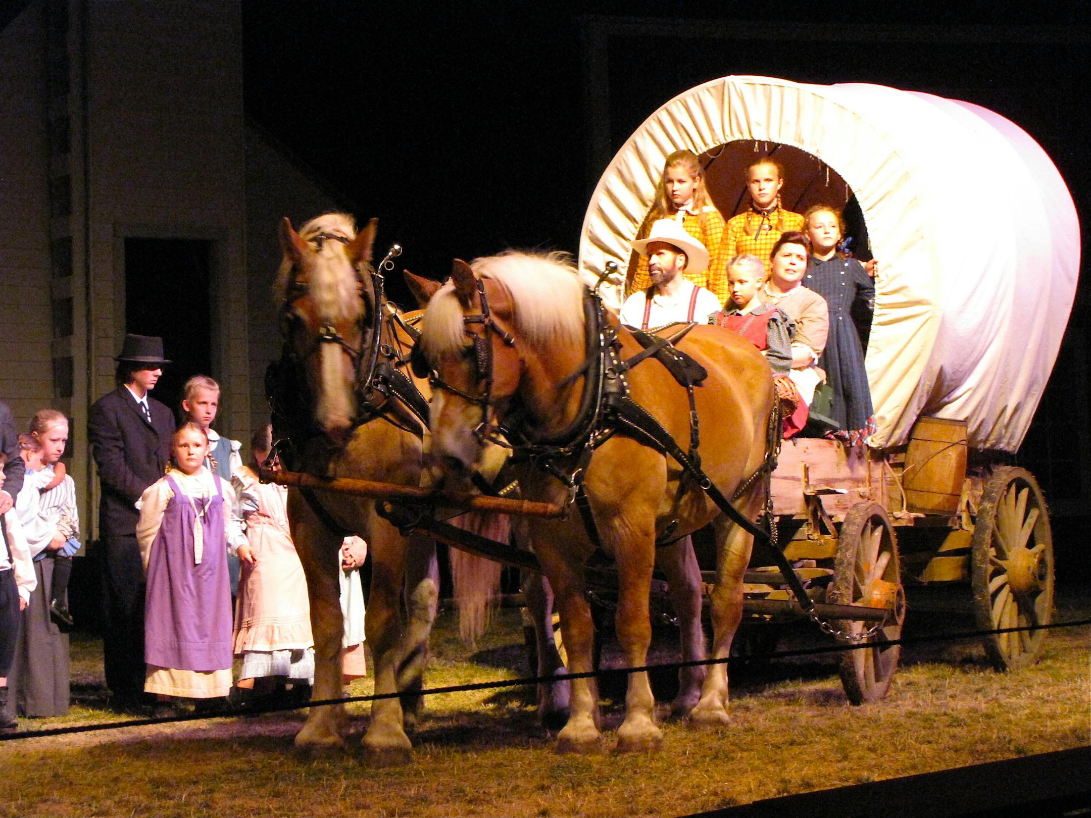 The Wilder Pageant, an outdoor show with about 50 cast members, live animals and special effects, brings to life Laura Ingalls Wilder’s memories of living in Walnut Grove during the 1870s. The pageant runs Fridays and Saturdays through the last three weeks of July.