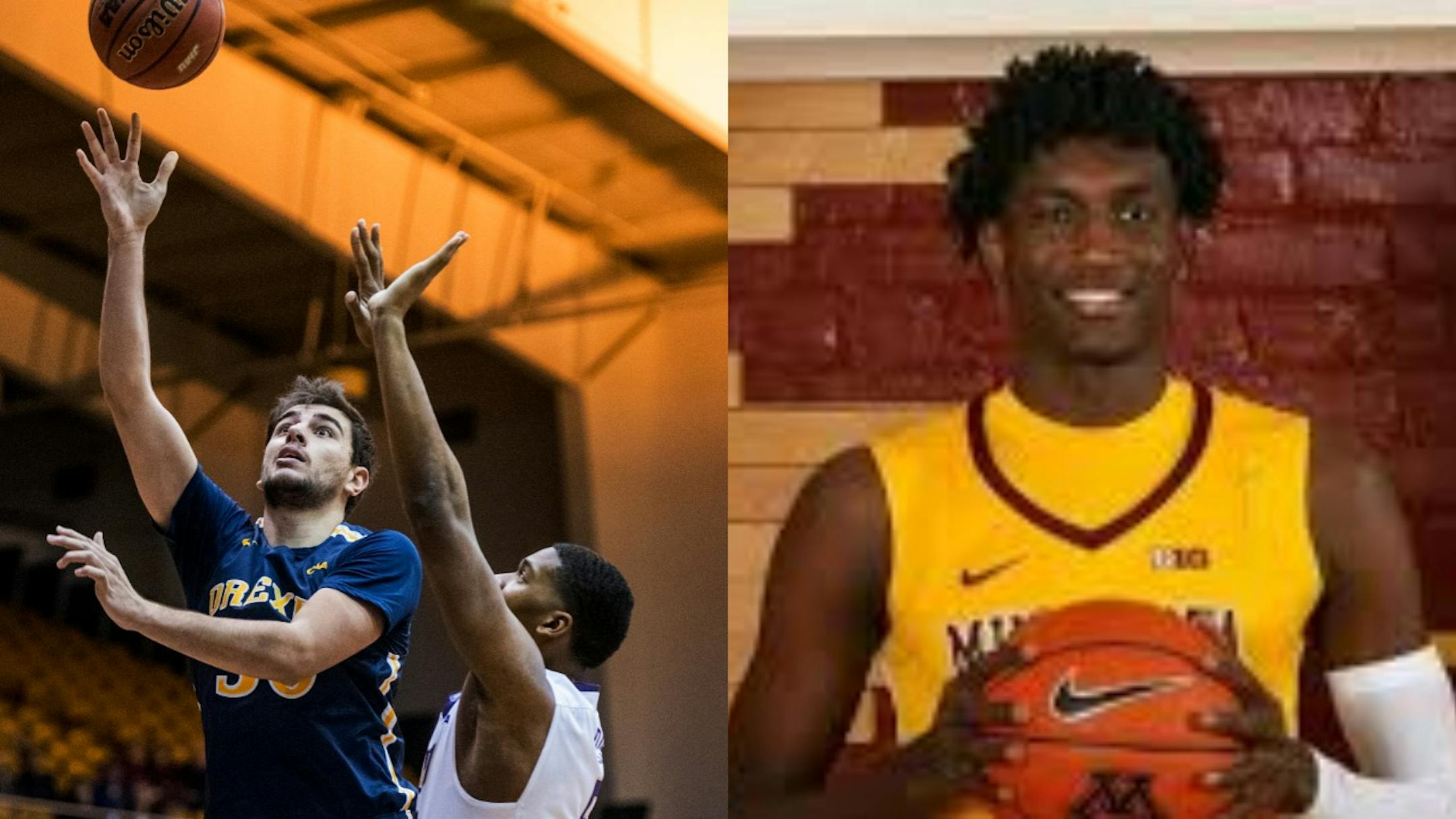 With Drexel graduate transfer Alihan Demir (left), a versatile 6-9, 230-pound forward from Turkey, and Isaiah Ihnen (right), a 6-9 German with guard skills, the Gophers went international this spring to bolster the roster for next season.