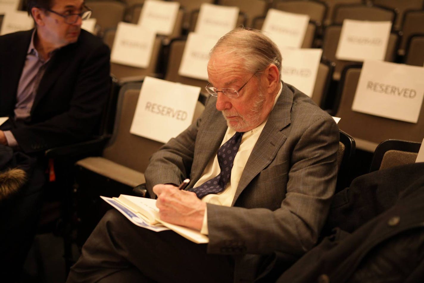 Writer John McPhee, winner of the NBCC Ivan Sandrof Award for Lifetime Achievement.