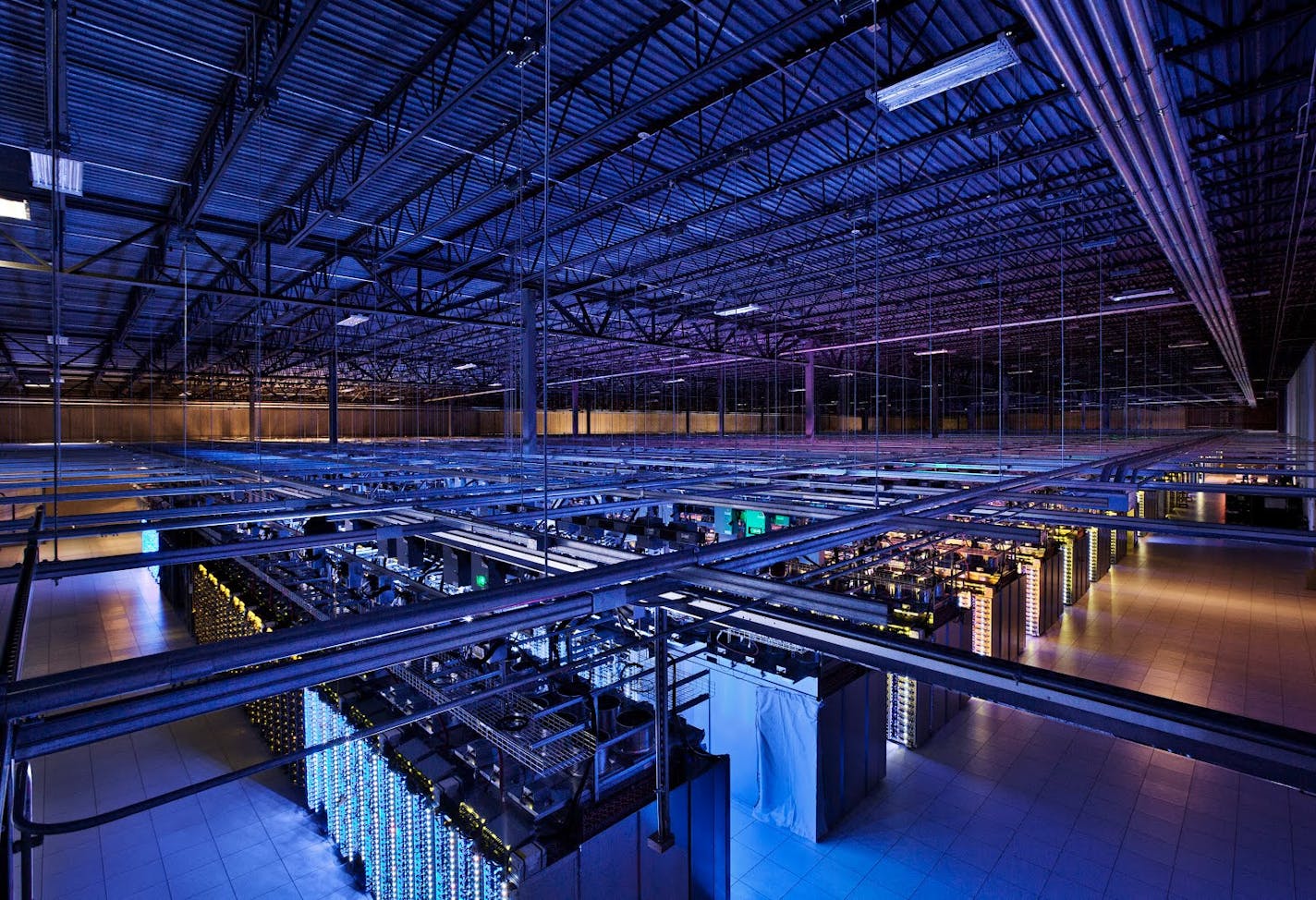 This undated photo provided by Google shows a Google data center in Hamina, Finland. The Washington Post is reporting Wednesday, Oct. 30, 2013, that the National Security Agency has secretly broken into the main communications links that connect Yahoo and Google data centers around the world. The Post cites documents obtained from former NSA contractor Edward Snowden and interviews with officials. (AP Photo/Google)