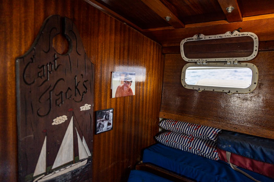 Jack Lown is memorialized aboard the Dar-Ja.
