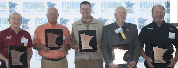 Three legendary anglers and two storied fishing companies were induced into the Fishing Hall of Fame of Minnesota over the weekend at the Northwest Sp