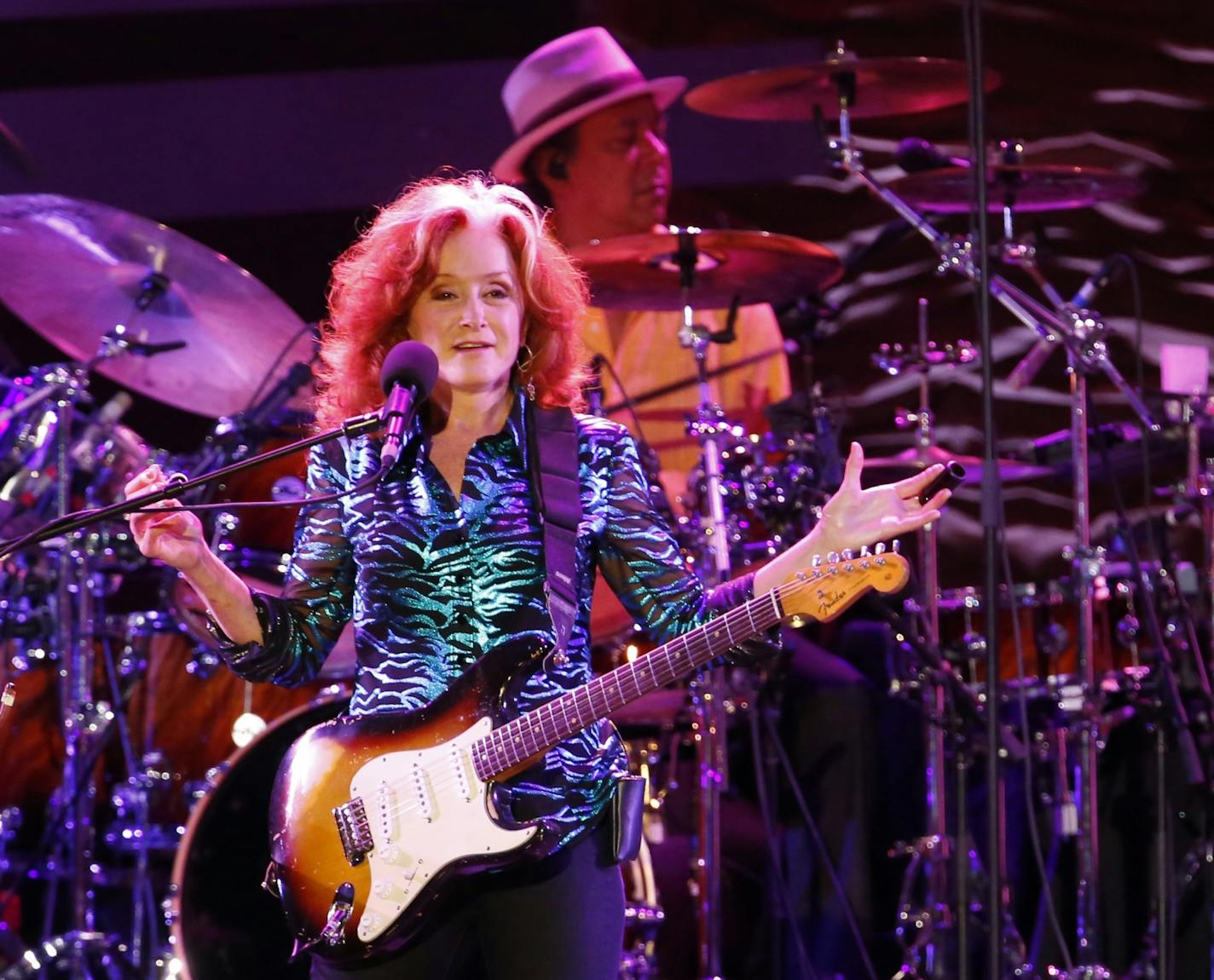 Bonnie Raitt performs at the Grandstand at the State Fair.