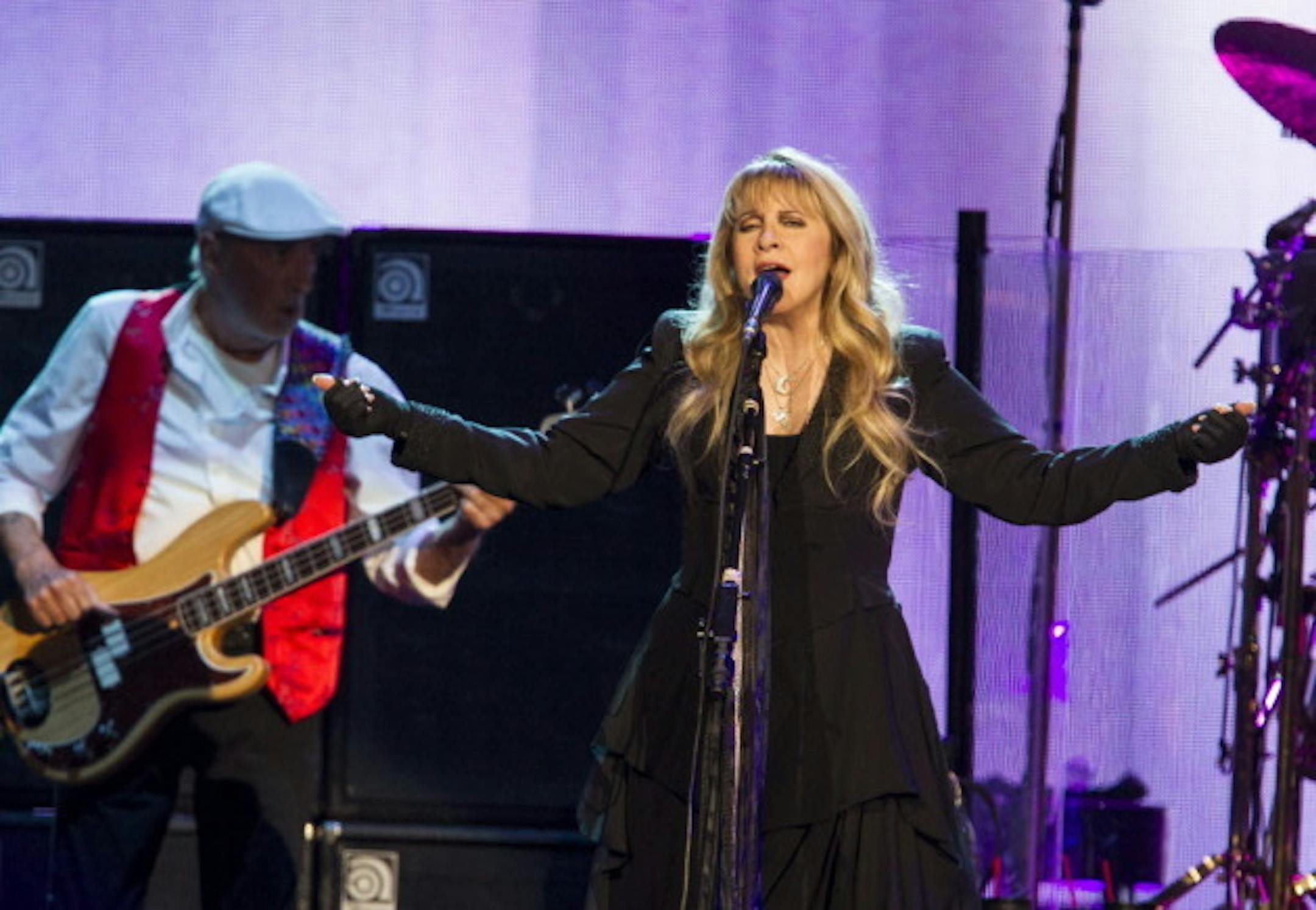 Stevie Nicks with John McVie at Fleetwood Mac's 2015 show at Xcel Center. / Courtney Perry, Star Tribune file