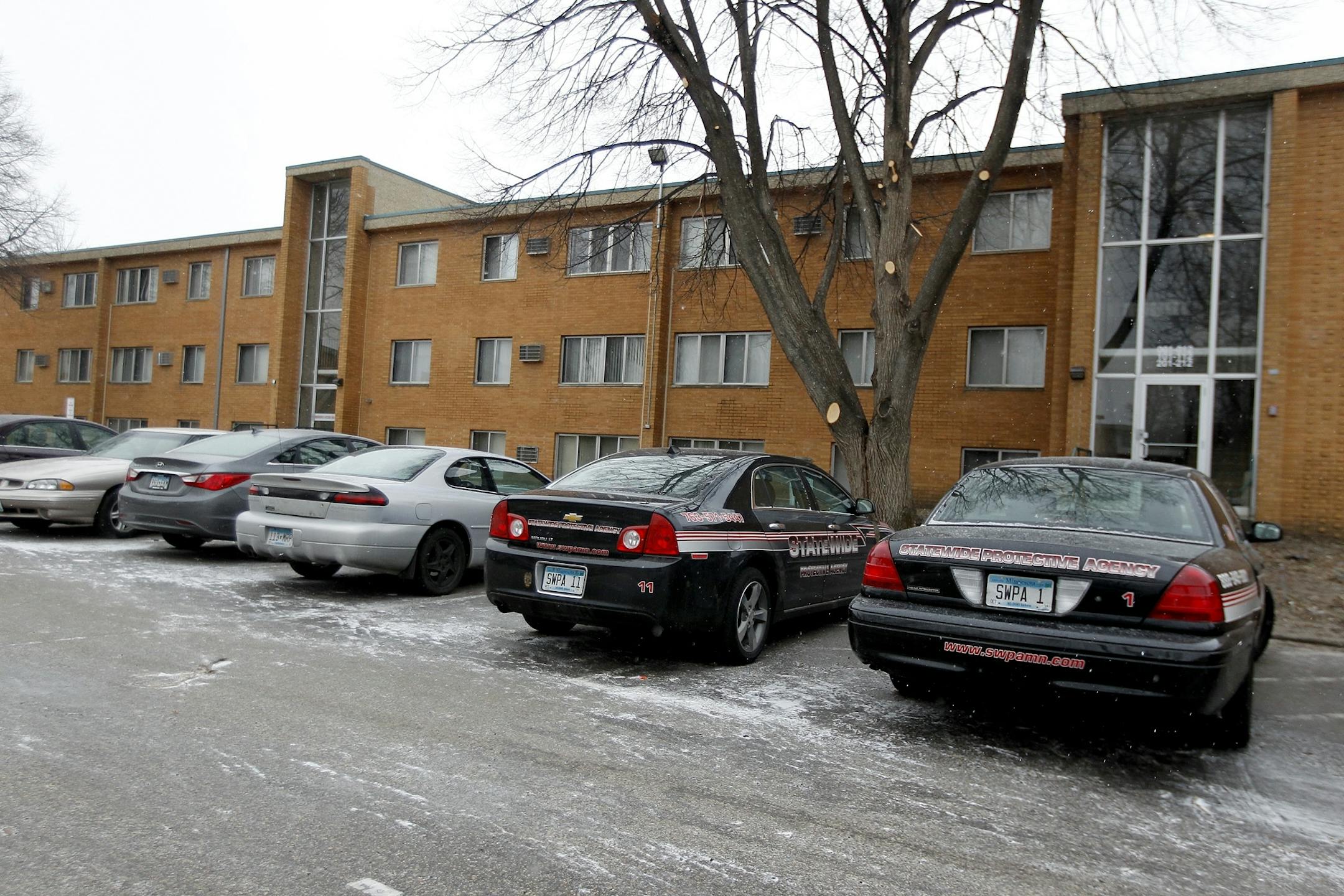 Location of fire at 5833 73rd Avenue North, Tuesday, April 1, 2014 in Brooklyn Center, where authorities said four people were taken to the hospital after fire broke out early Tuesday morning.