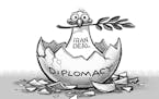 Sack cartoon: Iran deal