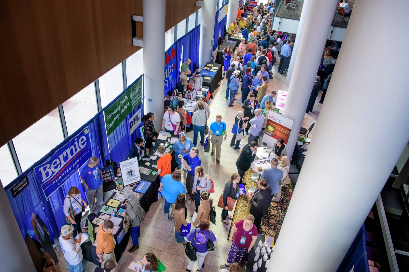 The DFL State convention in Minneapolis.