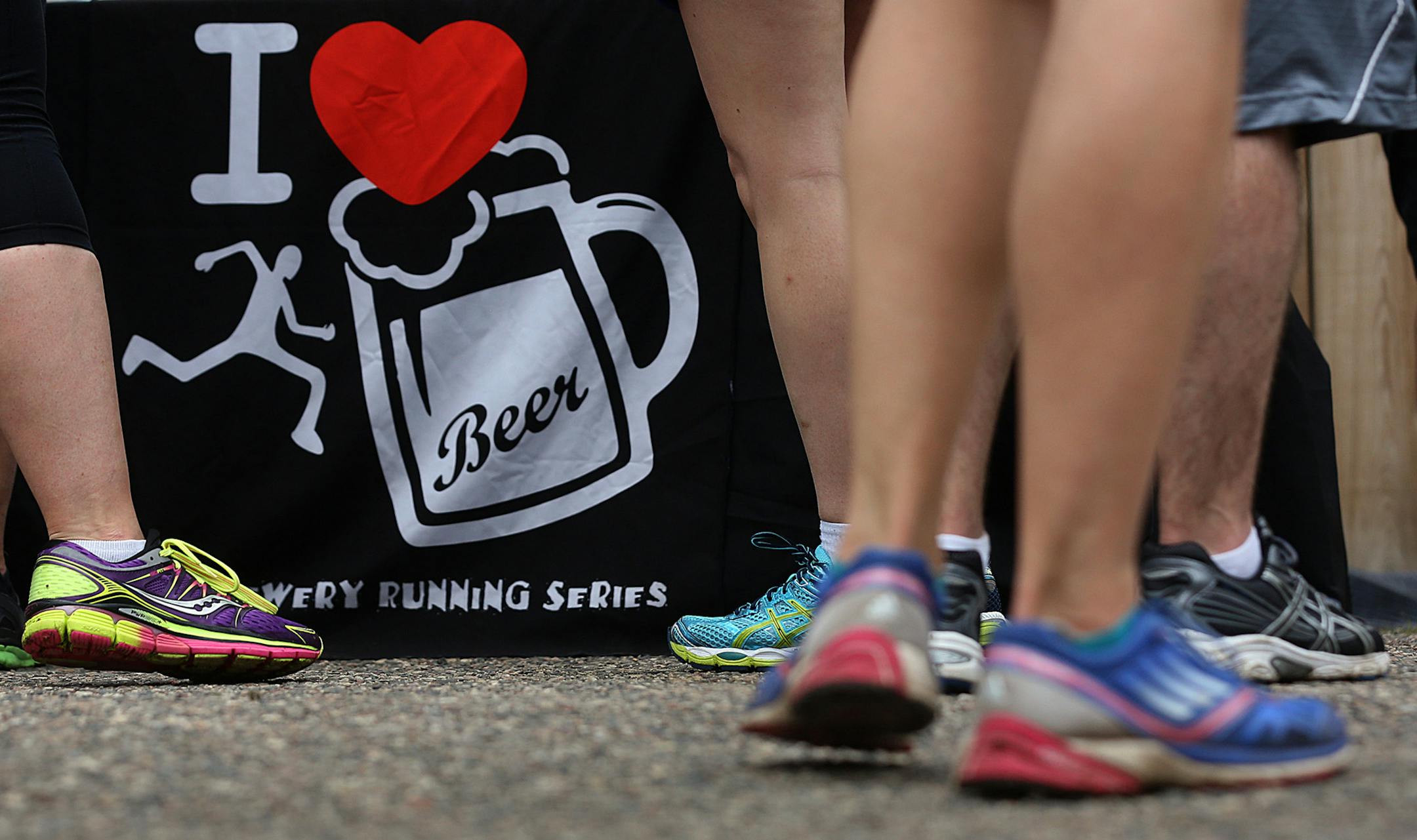 Runners are given a free post-race beer ticket.