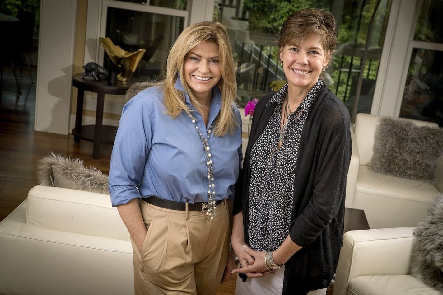 Linda Saggau, left, and Nancy O'Brien are Twin Cities business executives who have developed "The Happiness Practice," which works with individuals all the way up to Fortune 500 companies with great results. It's a six-month system that leads to greater happiness and decreased burnout.