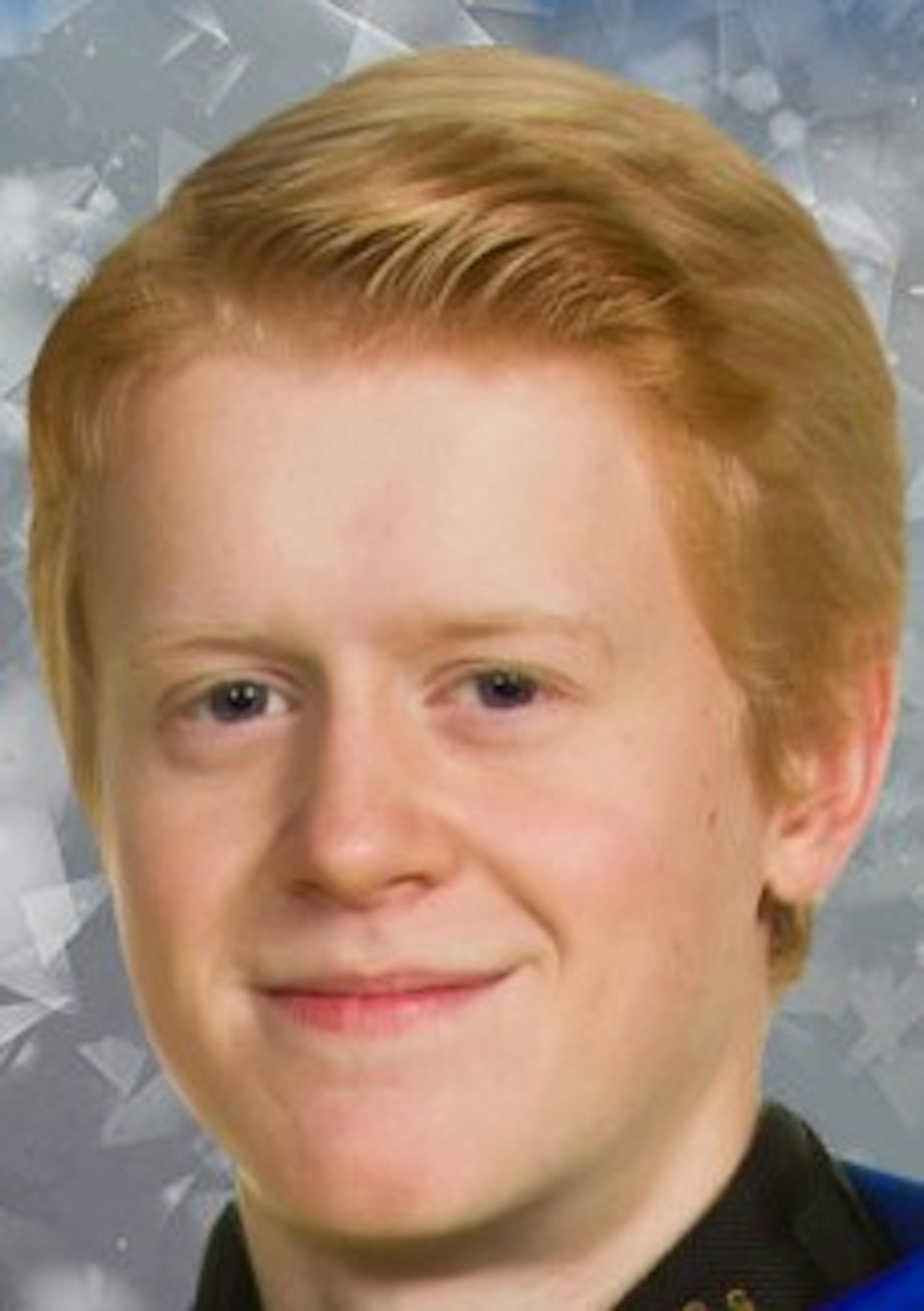 Tyler McCarville, sophomore goalie, Hastings boys' hockey, 2018-19