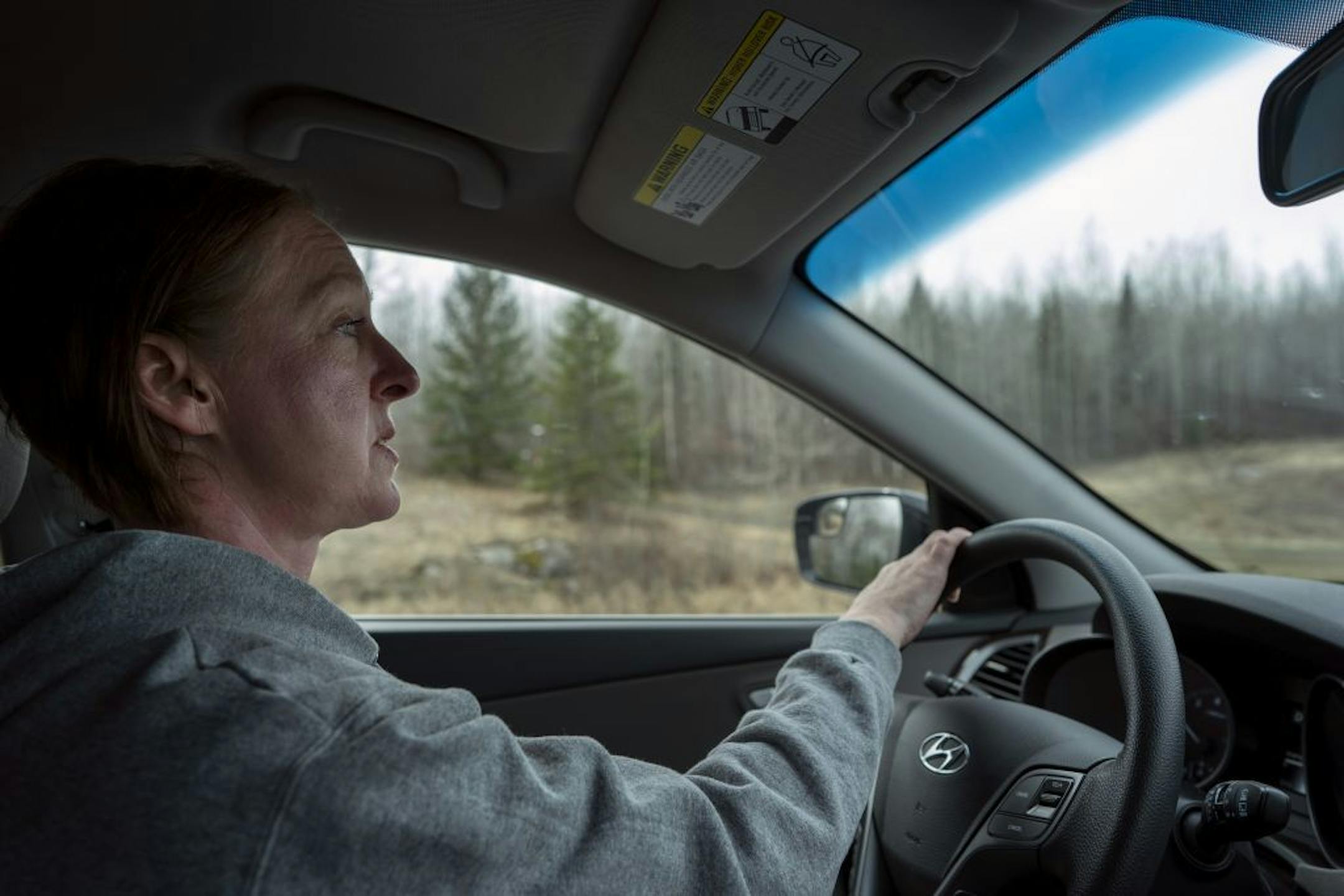 Nicole Smith-Holt left and Vicky Luedtke drove on highway 53 just north of Eveleth, MN to to Ft. Frances Canada to purchase insulin Saturday May 4, 2019 in Ft. Frances, Ontario.