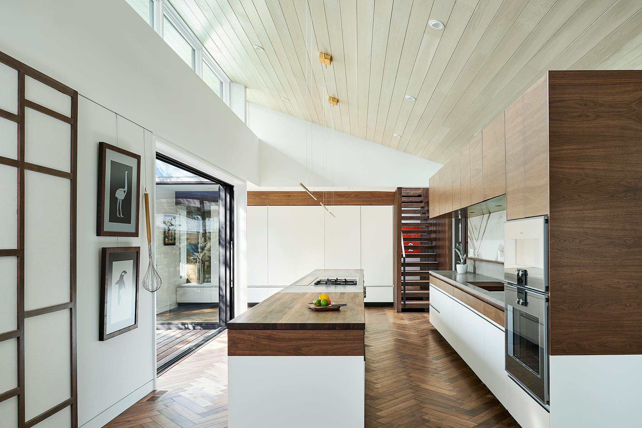 After a fire forced a remodel of a St. Louis Park home, a family hoped for a footprint similar to their original single-story ranch-style house. At the same time, they were game for introducing new, bold and unique materials and design features such as soaring rooflines and transom windows that allow light to come in and display the family's vast plant collection like never before.