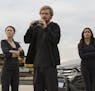 "Iron Fist" stars Jessica Henwick as Colleen Wing, Finn Jones as Danny Rand and Rosario Dawson and Claire Temple. (Cara Howe/Netflix) ORG XMIT: 119861