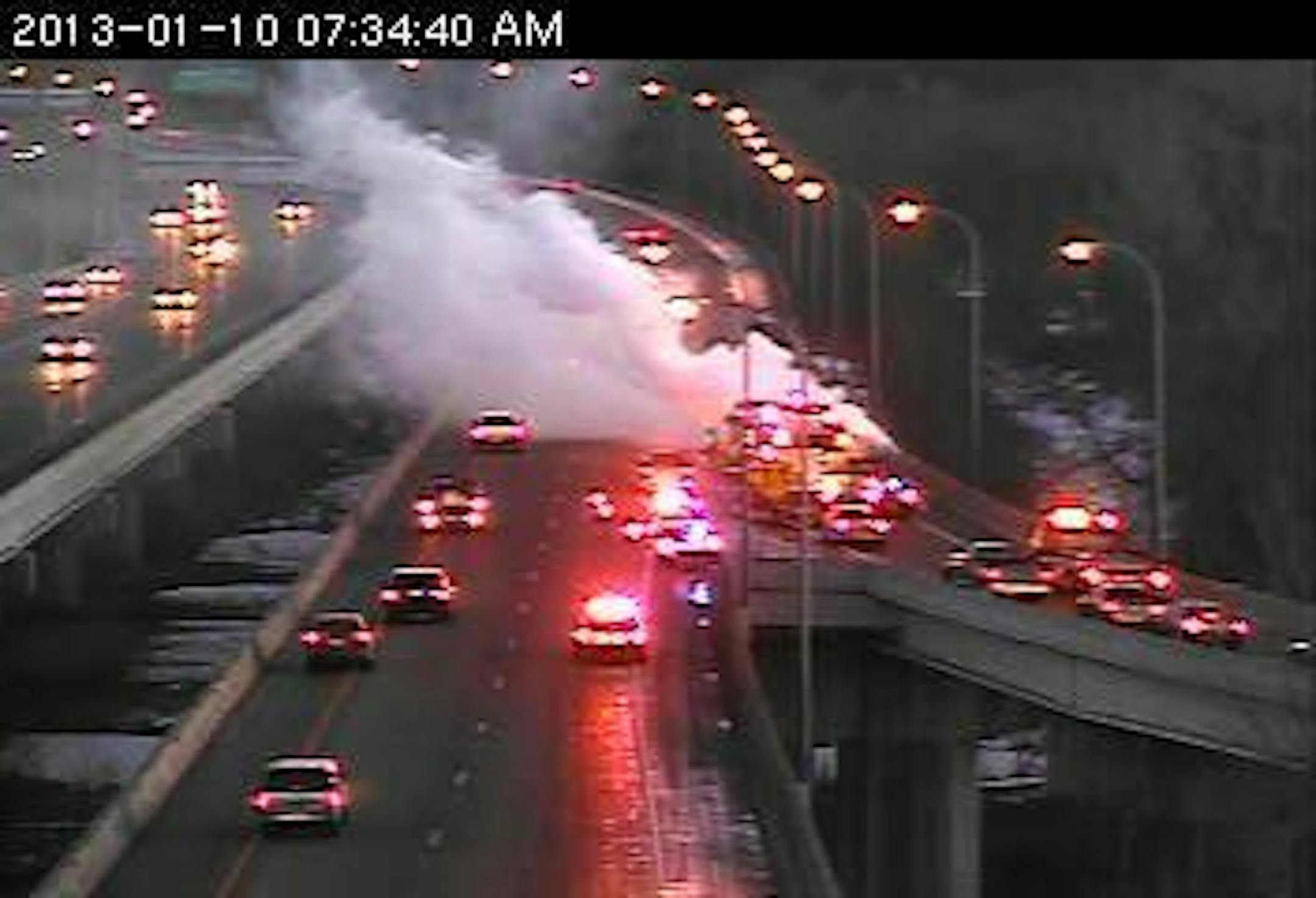Car fire on Hwy. 169 in Shakopee