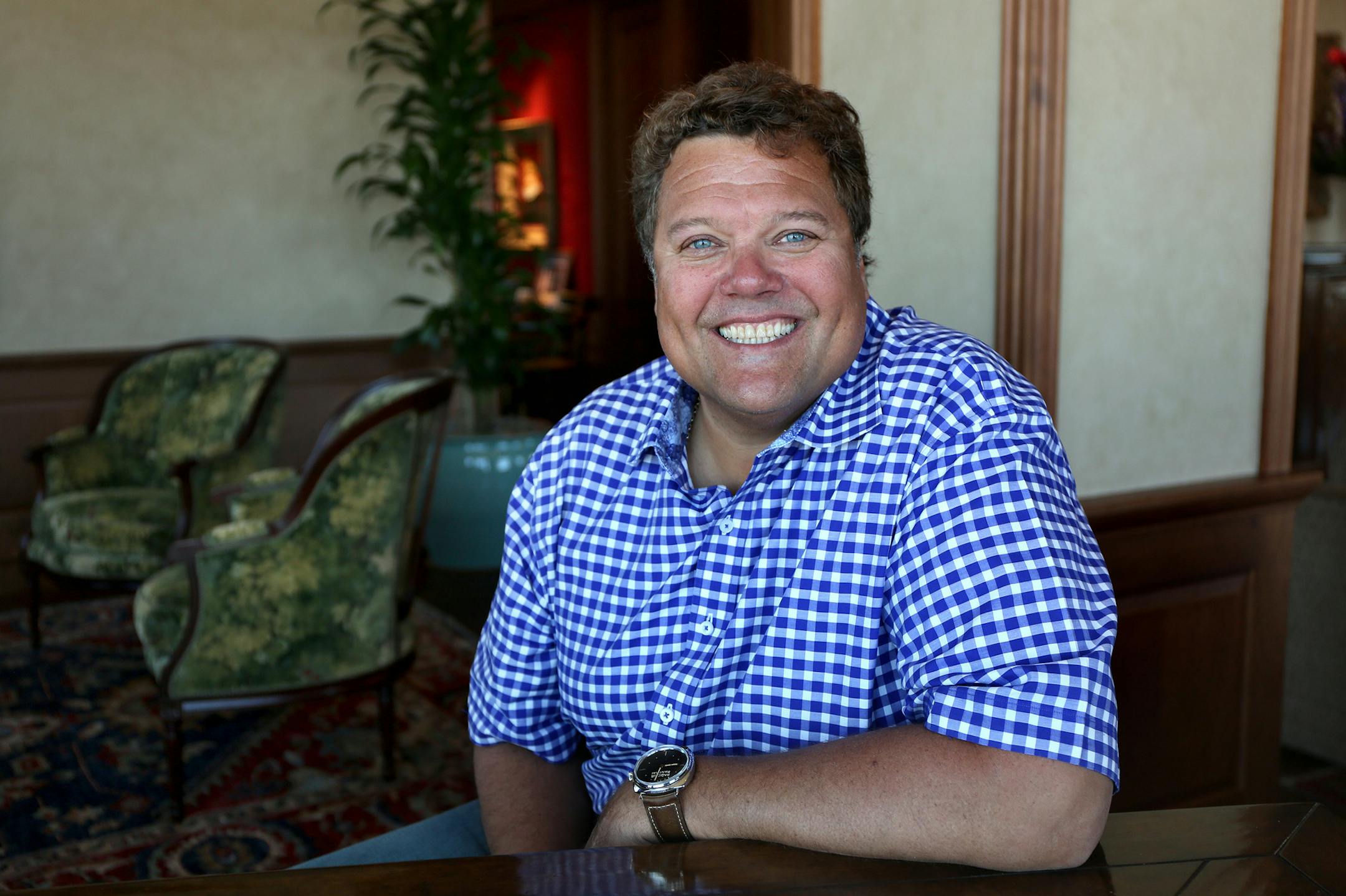 Jimmy John Liautaud, founder and CEO of Jimmy John's sandwich shops, which are now in 46 states, poses for a portrait on Nov. 3, 2015 in Chicago. (Nancy Stone/Chicago Tribune/TNS) ORG XMIT: 1176773