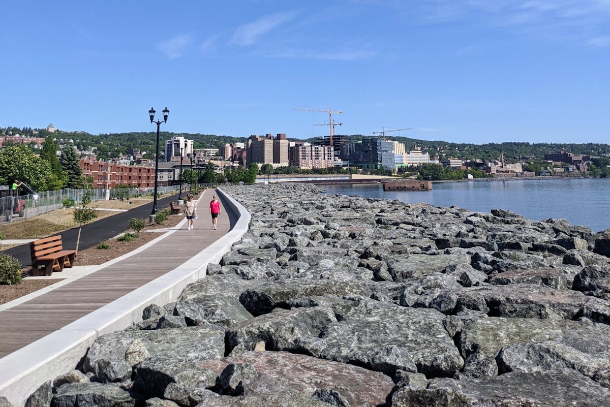 Duluth’s Lakewalk is one of the outdoor public spaces where the smoking of marijuana would be banned.