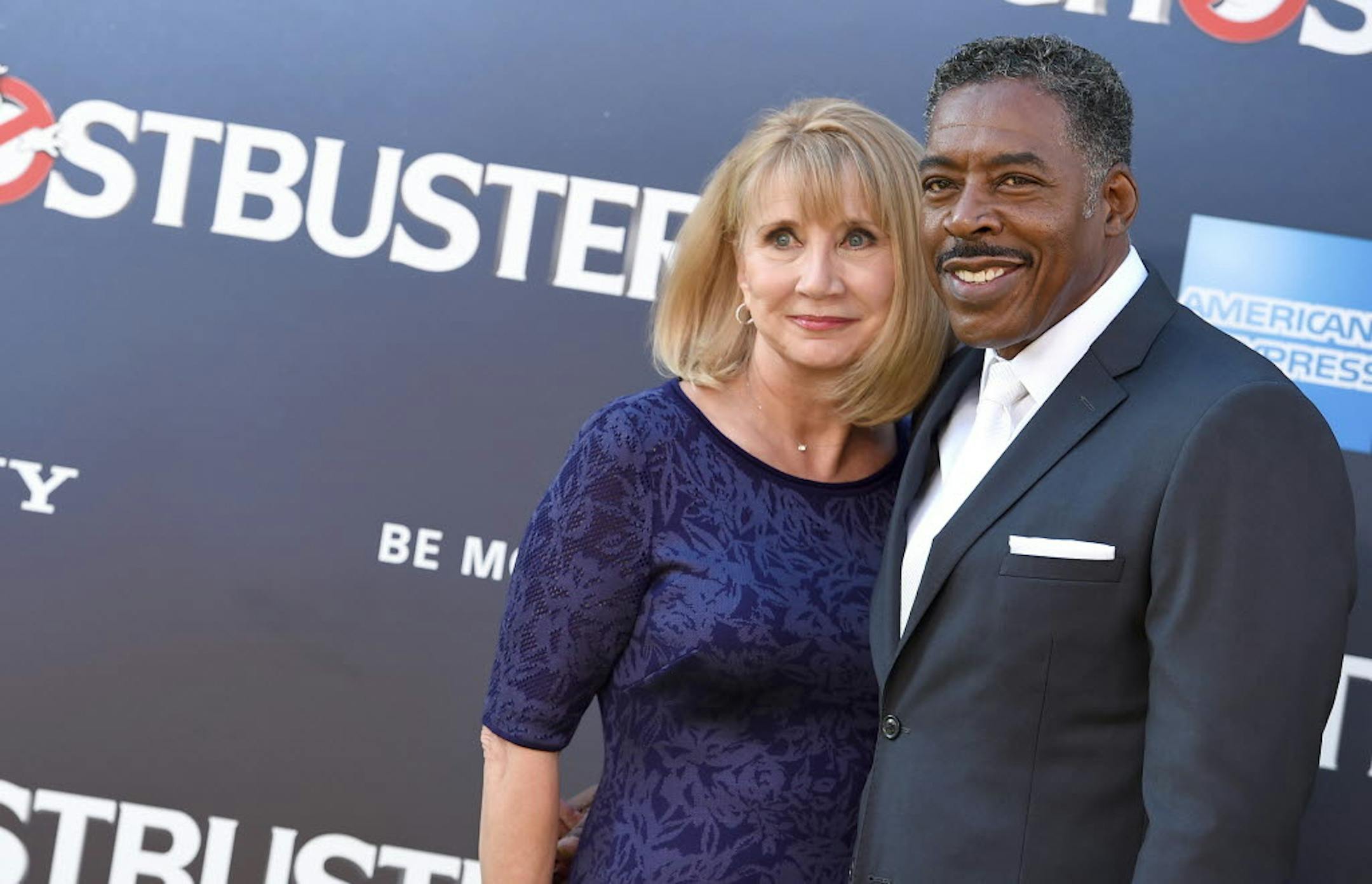 Ernie Hudson and his wife, Linda Kingsberg, attended last week's premiere of "Ghostbusters."