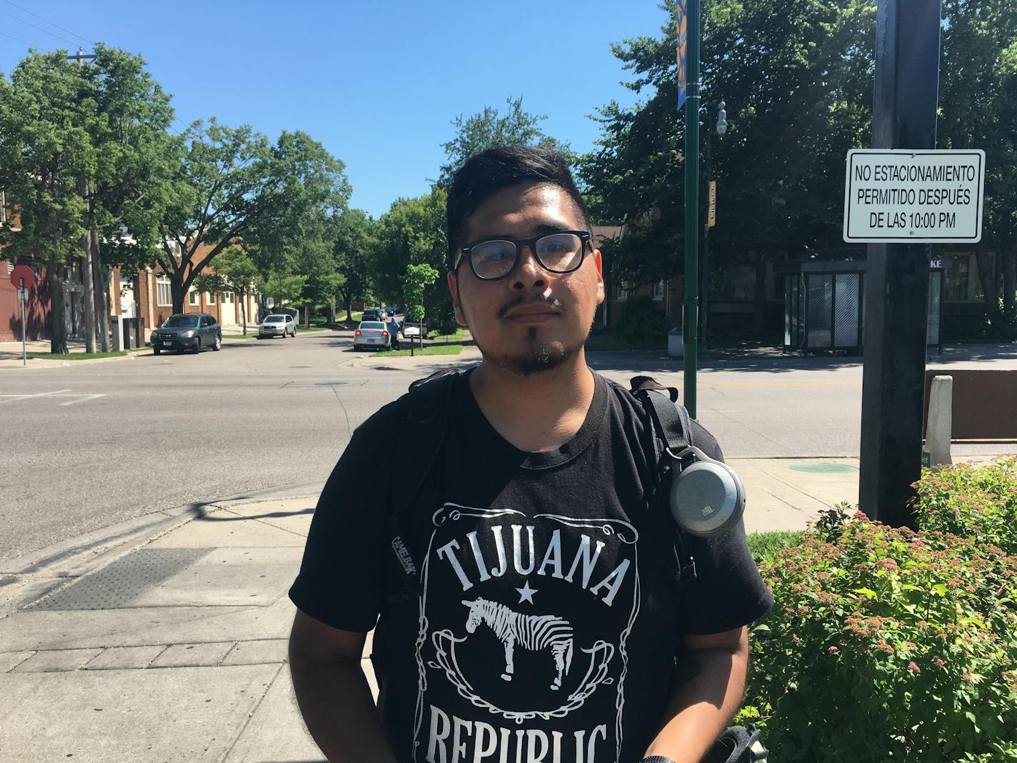 Sergio Juarez in midtown Minneapolis.