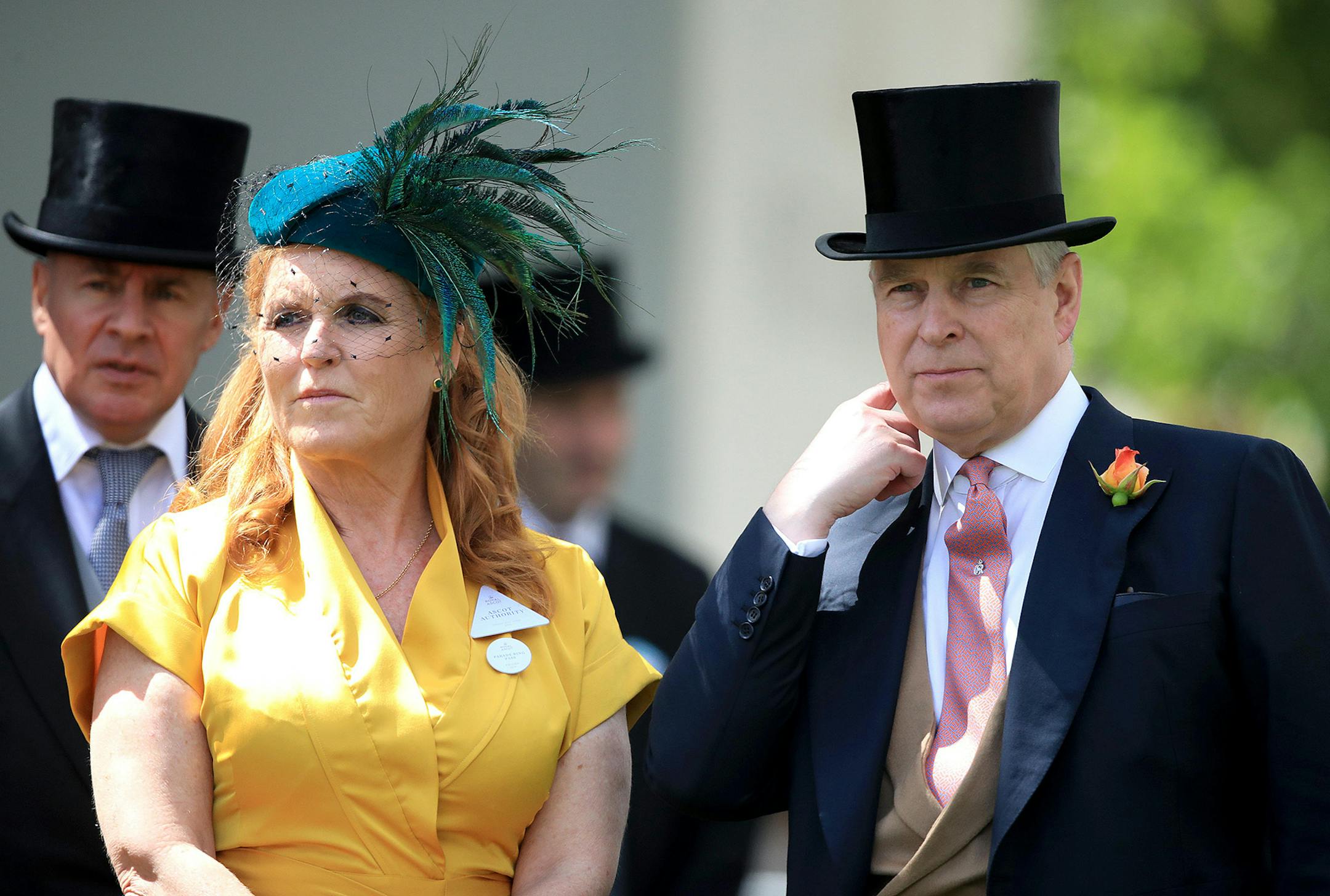 Sarah, Duchess of York and The Duke of York during day four of Royal Ascot at Ascot Racecourse on June 21, 2019. (Adam Davy/PA Wire/Zuma Press/TNS) ORG XMIT: 1387588