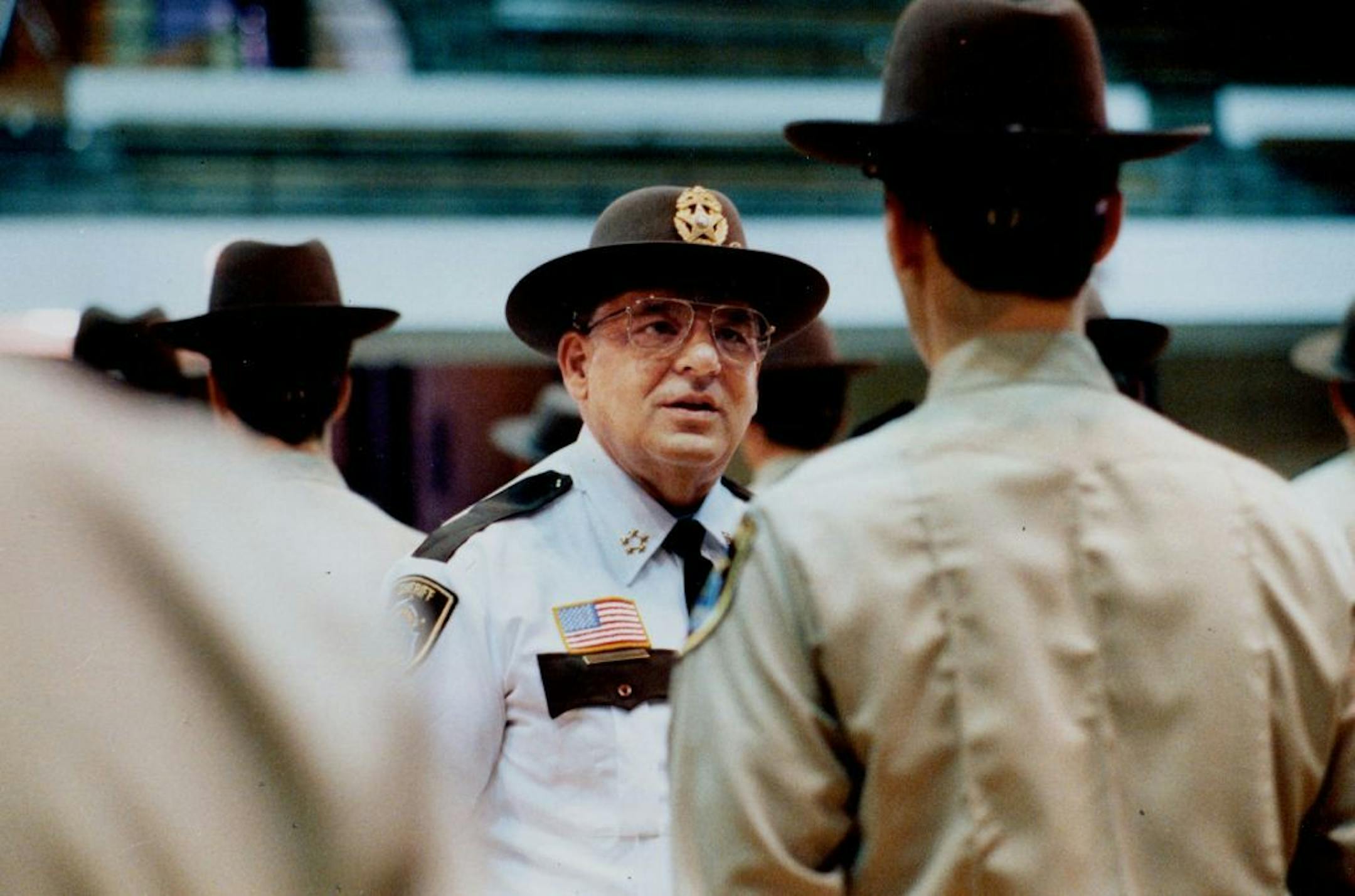 Sheriff Don Omodt is shown in 1989.