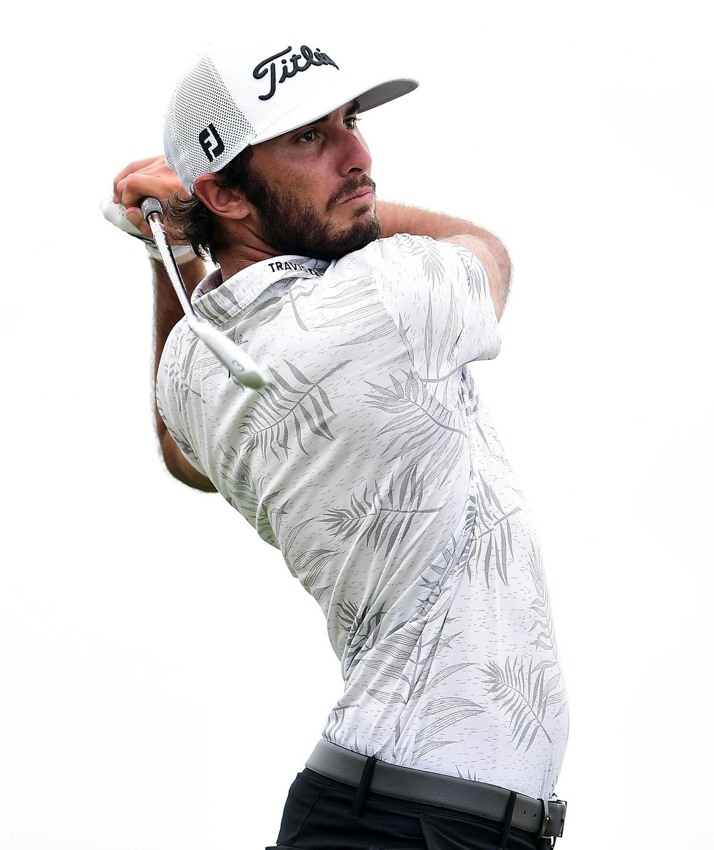 BLAINE, MINNESOTA - JULY 25: Max Homa of the United States plays his shot from the 14th tee during the third round of the 3M Open on July 25, 2020 at TPC Twin Cities in Blaine, Minnesota. (Photo by Stacy Revere/Getty Images) ORG XMIT: 775478254