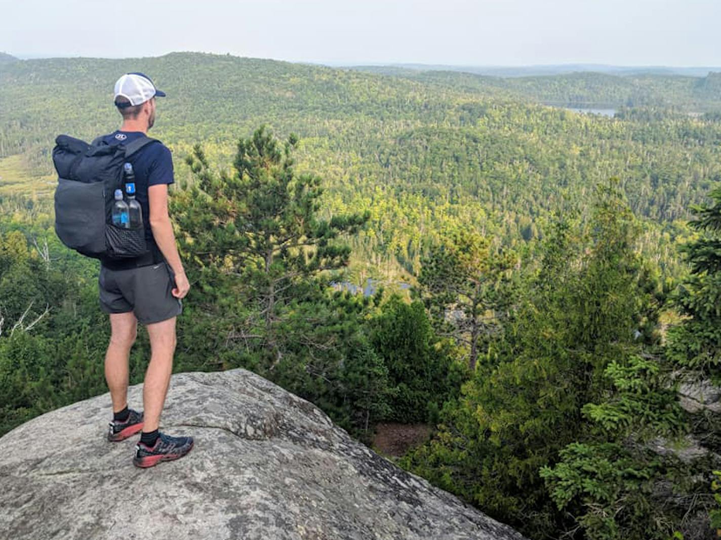 Ajay Pickett, on Mount Trudee on the Superior Hiking Trail -- a path that is "close to his heart." ORG XMIT: F679PTtrA-R8ZShAfpOx