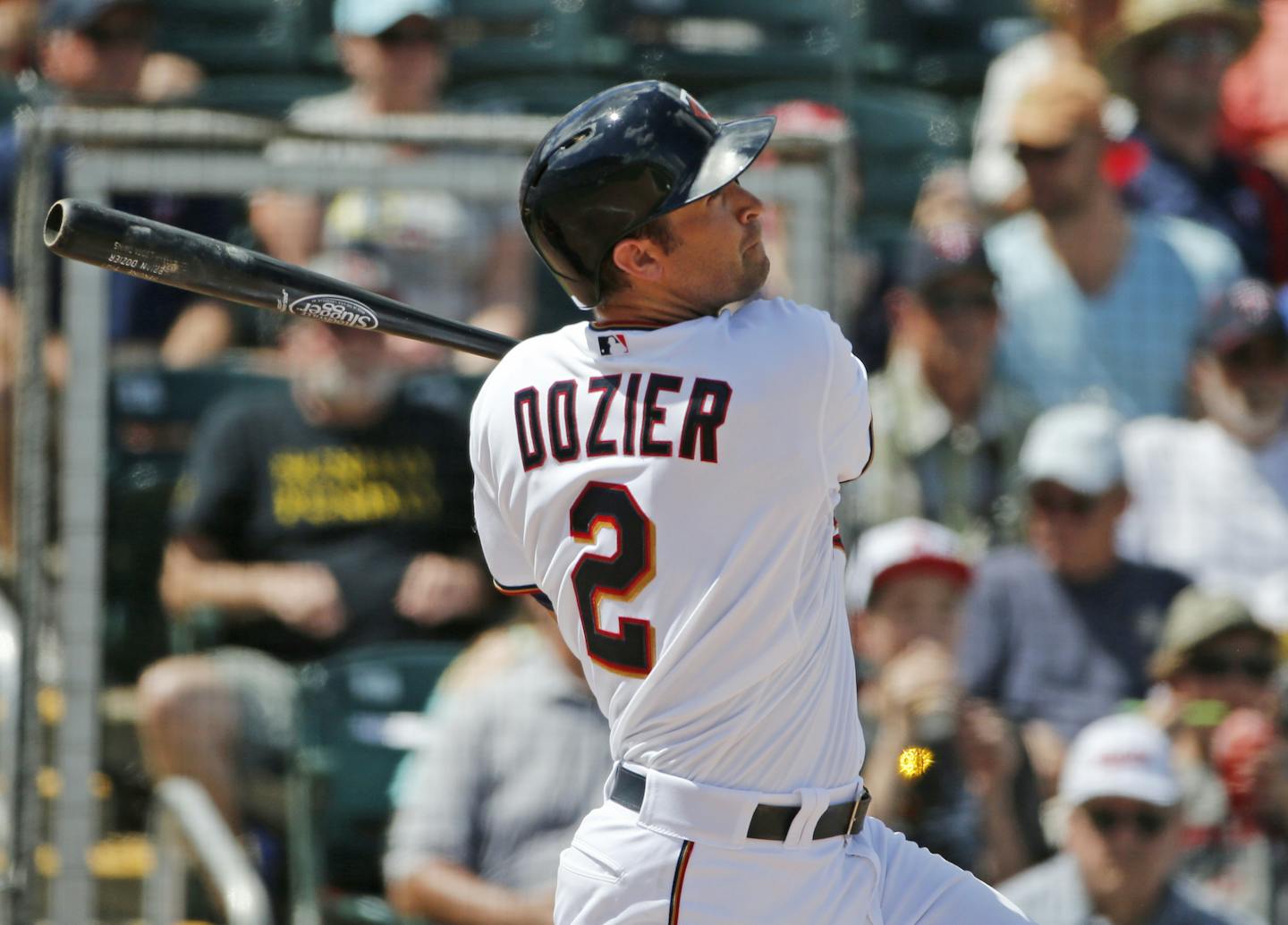 Brian Dozier is in the group of Twins players who hit the ball the hardest, according to MLB data.