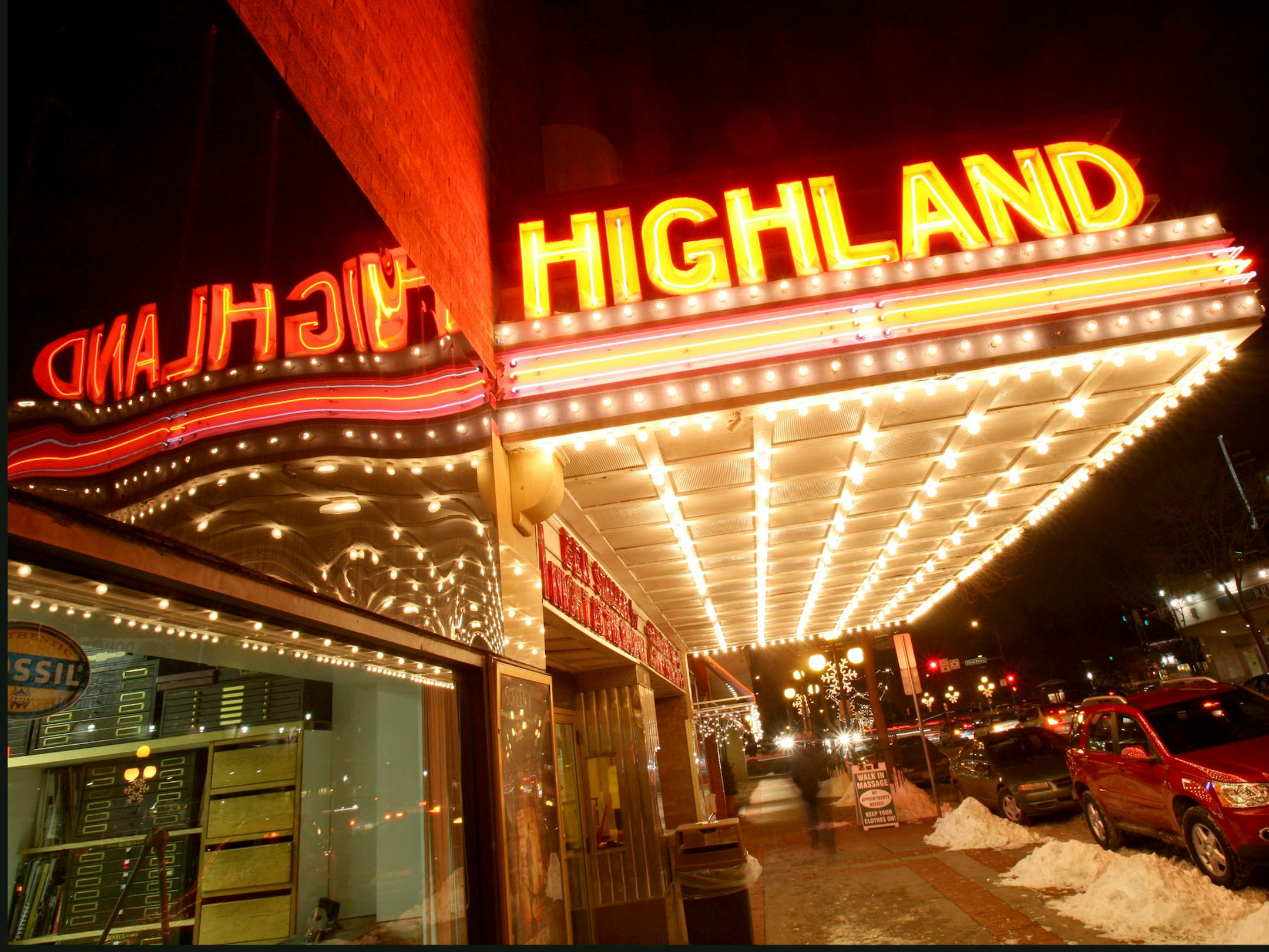 TOM WALLACE • twallace@startribune.com 0201.#108523movies
The best theaters in the city are and what makes the old-school, city theaters unique. The Highland Theater, 760 Cleveland Ave. S., St. Paul, MN.