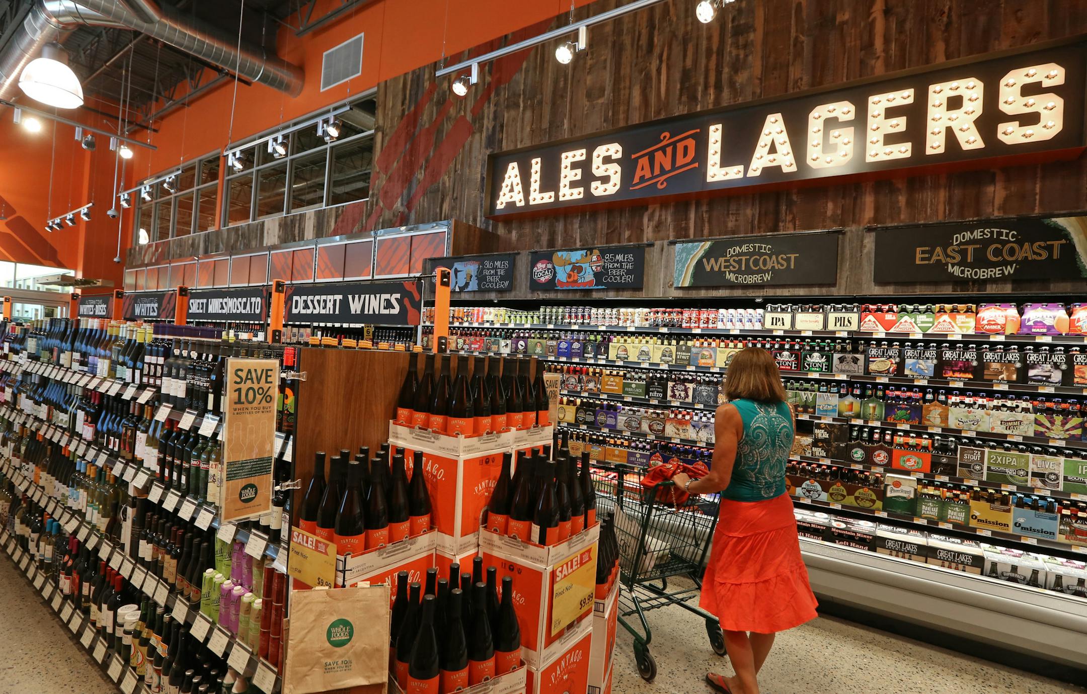 Whole Foods opened a new Maple Grove store Wednesday, 7/17/13, at the Shoppes at Arbor Lakes. The national chain, which opened two stores in the Twin Cities in the mid-1990s and then did nothing expansino wise until about 2011, will soon have six stores here, as a new Minneapolis store is expected to open its doors in September.] Bruce Bisping/Star Tribune bbisping@startribune.com Ashley Naus/source.